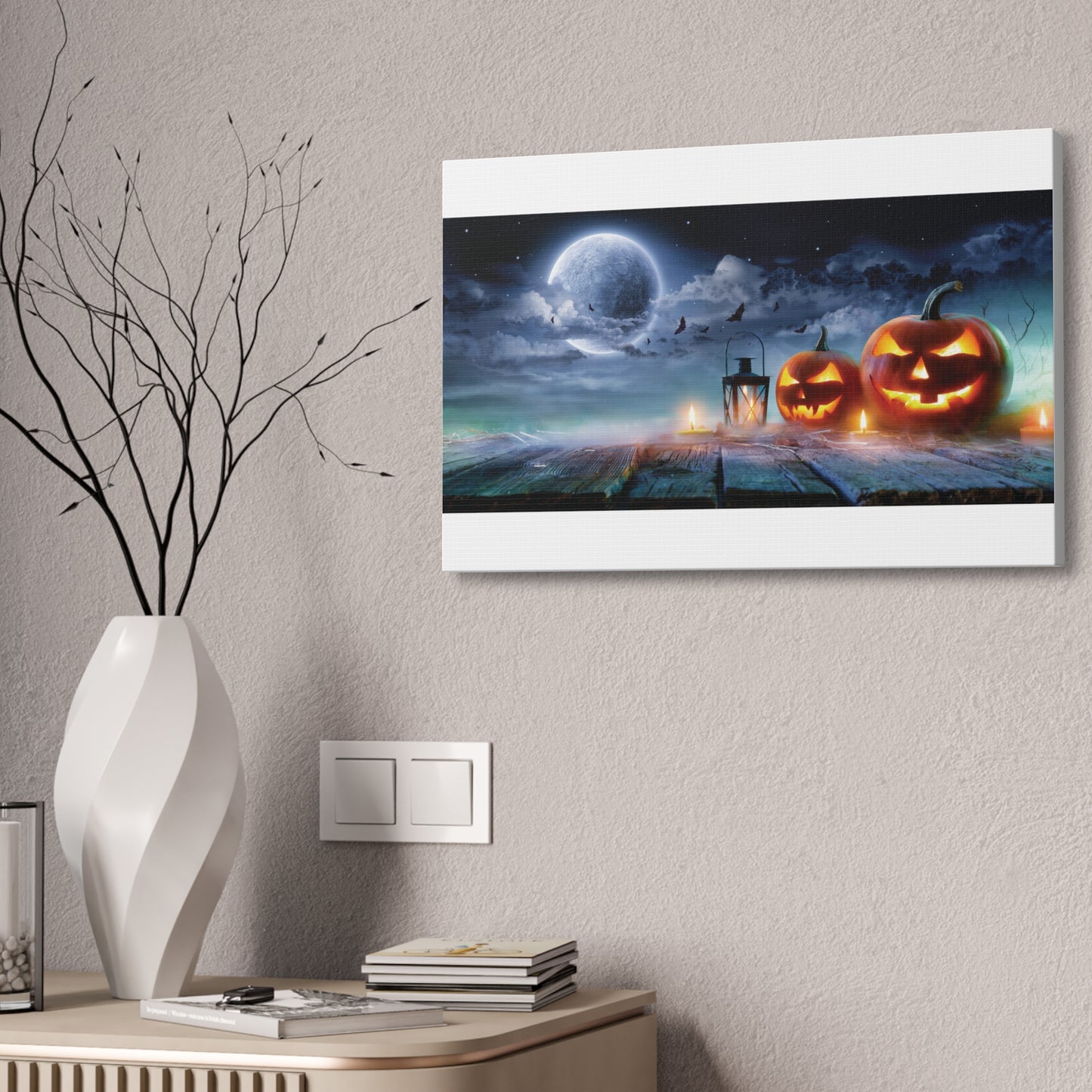 Halloween Canvas White Background