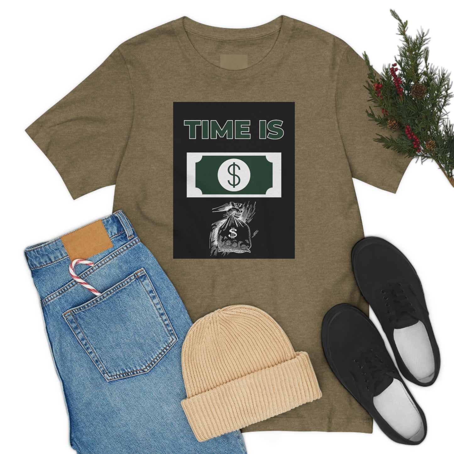 TIME IS MONEY Unisex Jersey Short Sleeve Tee