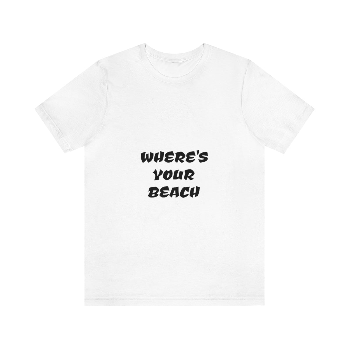 Where's Your Beach Unisex Jersey Short Sleeve Tee
