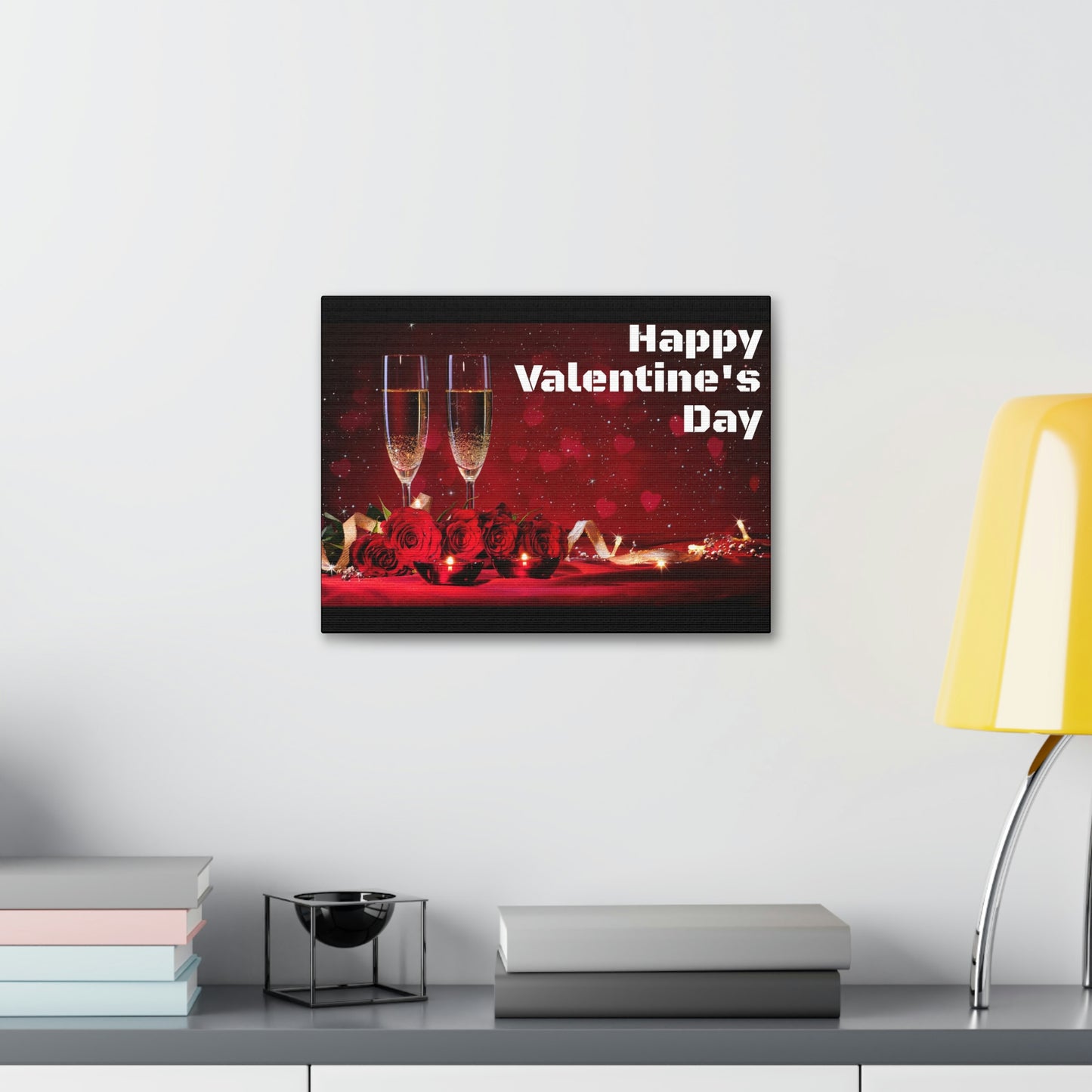 Happy V Day! Canvas Stretched, 1.5''