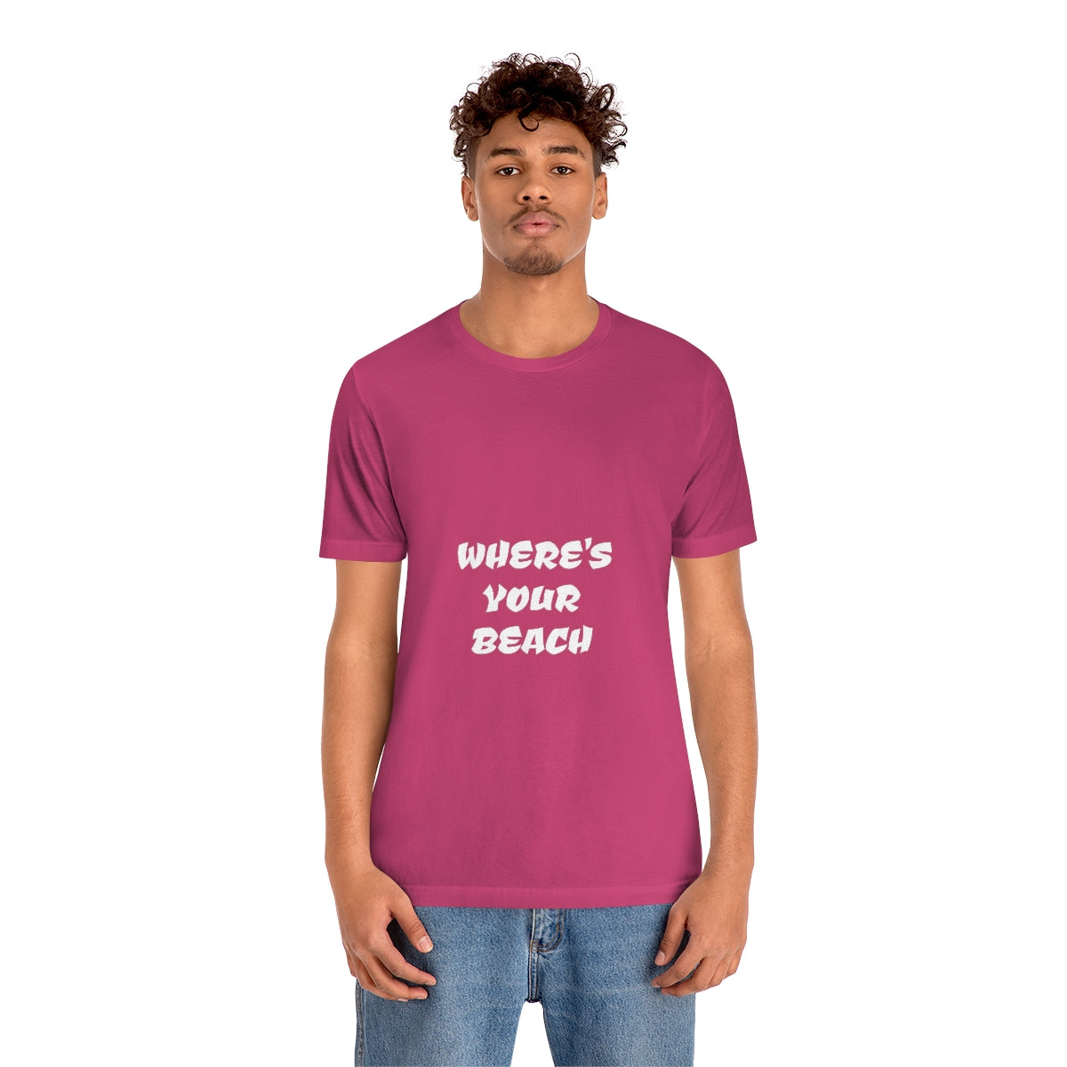 Where's Your Beach Unisex Jersey Short Sleeve Tee