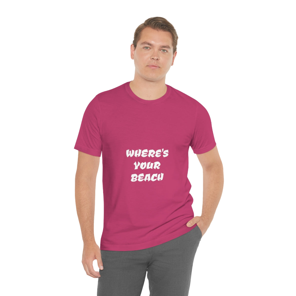 Where's Your Beach Unisex Jersey Short Sleeve Tee