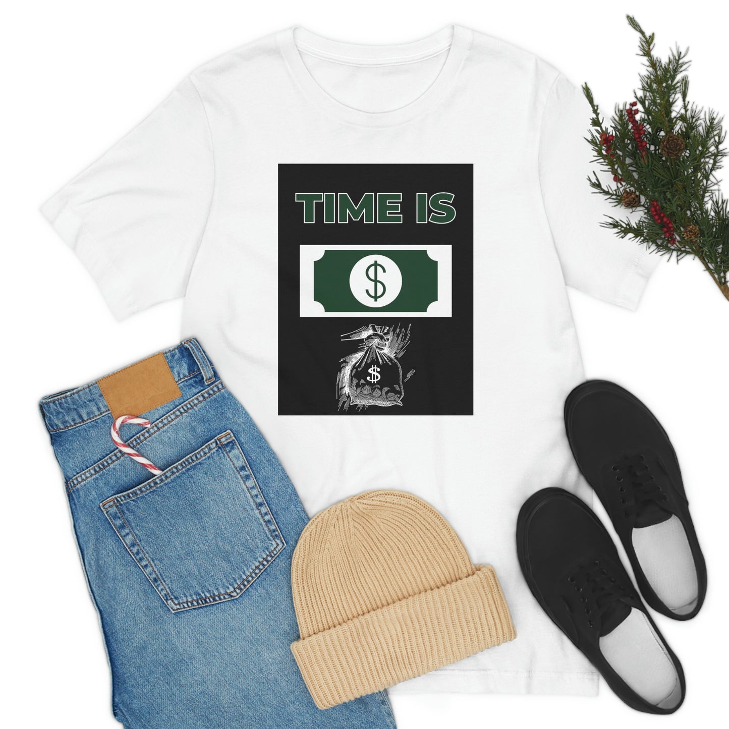 TIME IS MONEY Unisex Jersey Short Sleeve Tee