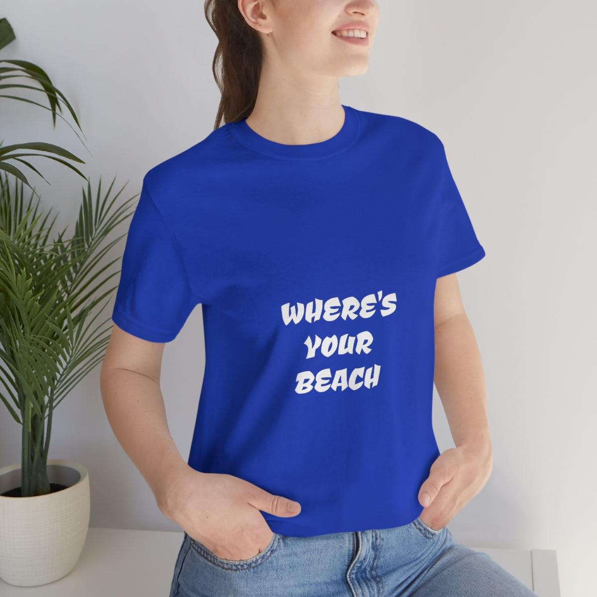 Where's Your Beach Unisex Jersey Short Sleeve Tee
