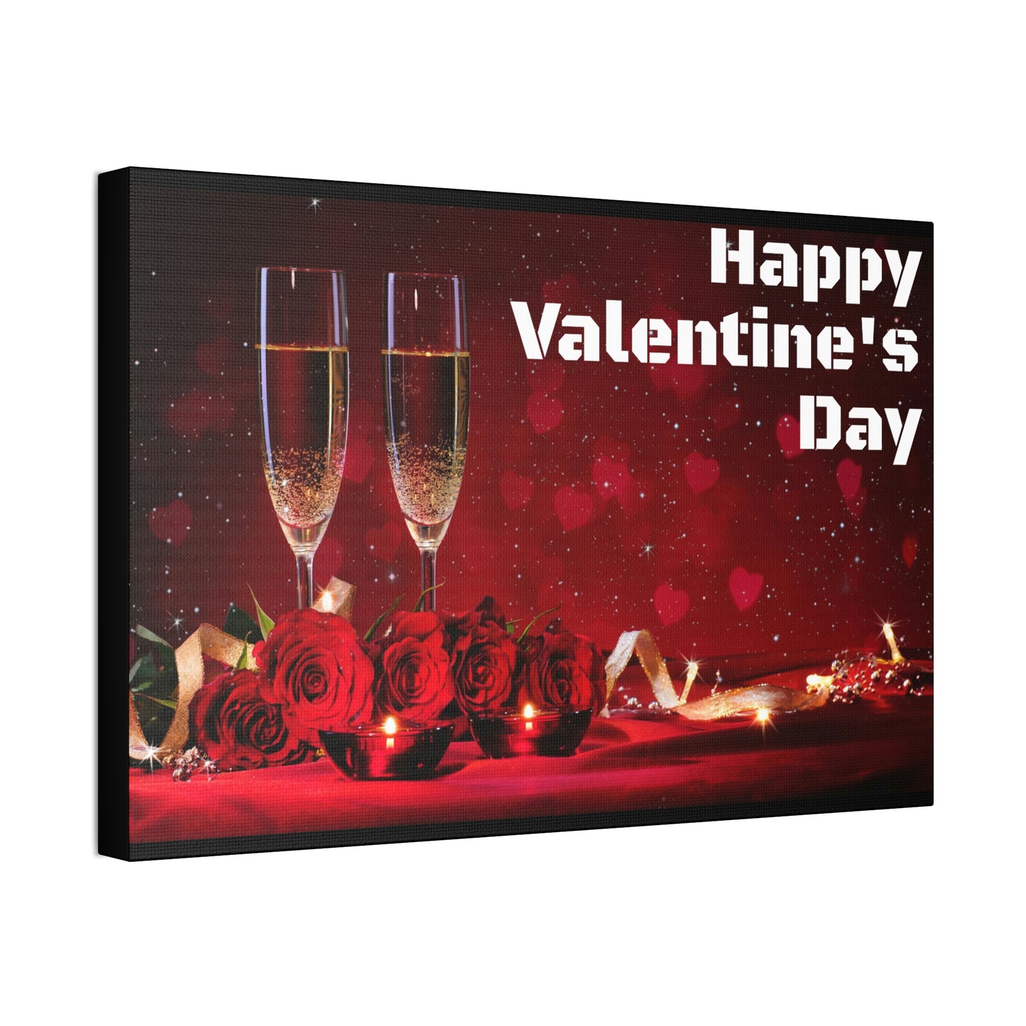 Happy V Day! Canvas Stretched, 1.5''