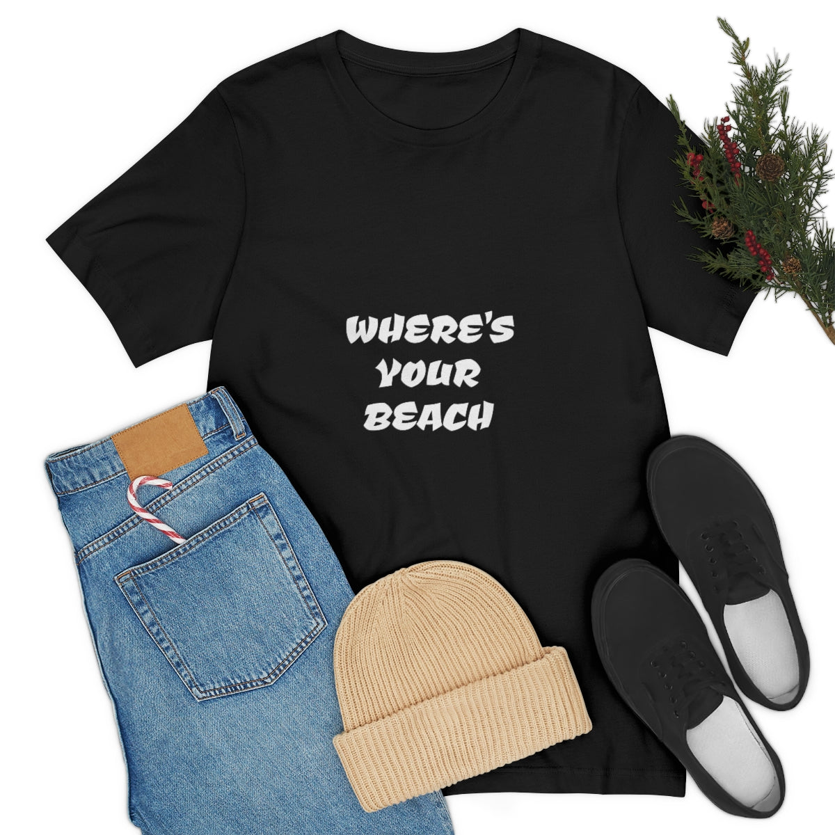 Where's Your Beach Unisex Jersey Short Sleeve Tee