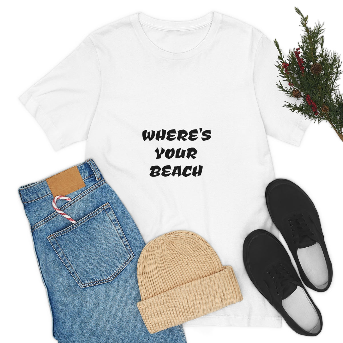 Where's Your Beach Unisex Jersey Short Sleeve Tee