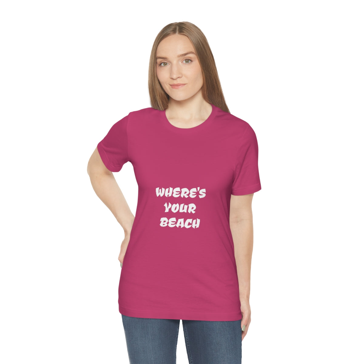 Where's Your Beach Unisex Jersey Short Sleeve Tee
