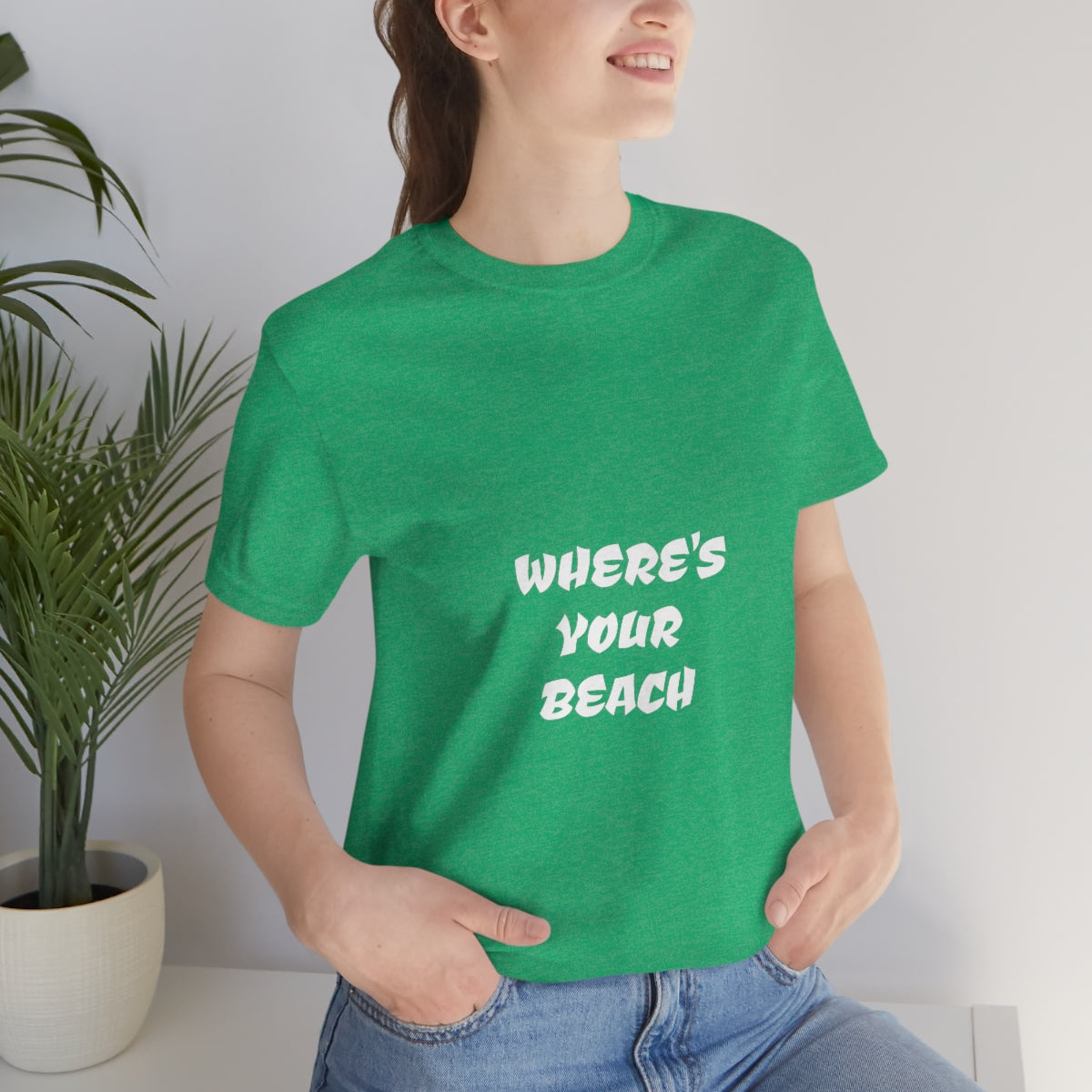 Where's Your Beach Unisex Jersey Short Sleeve Tee