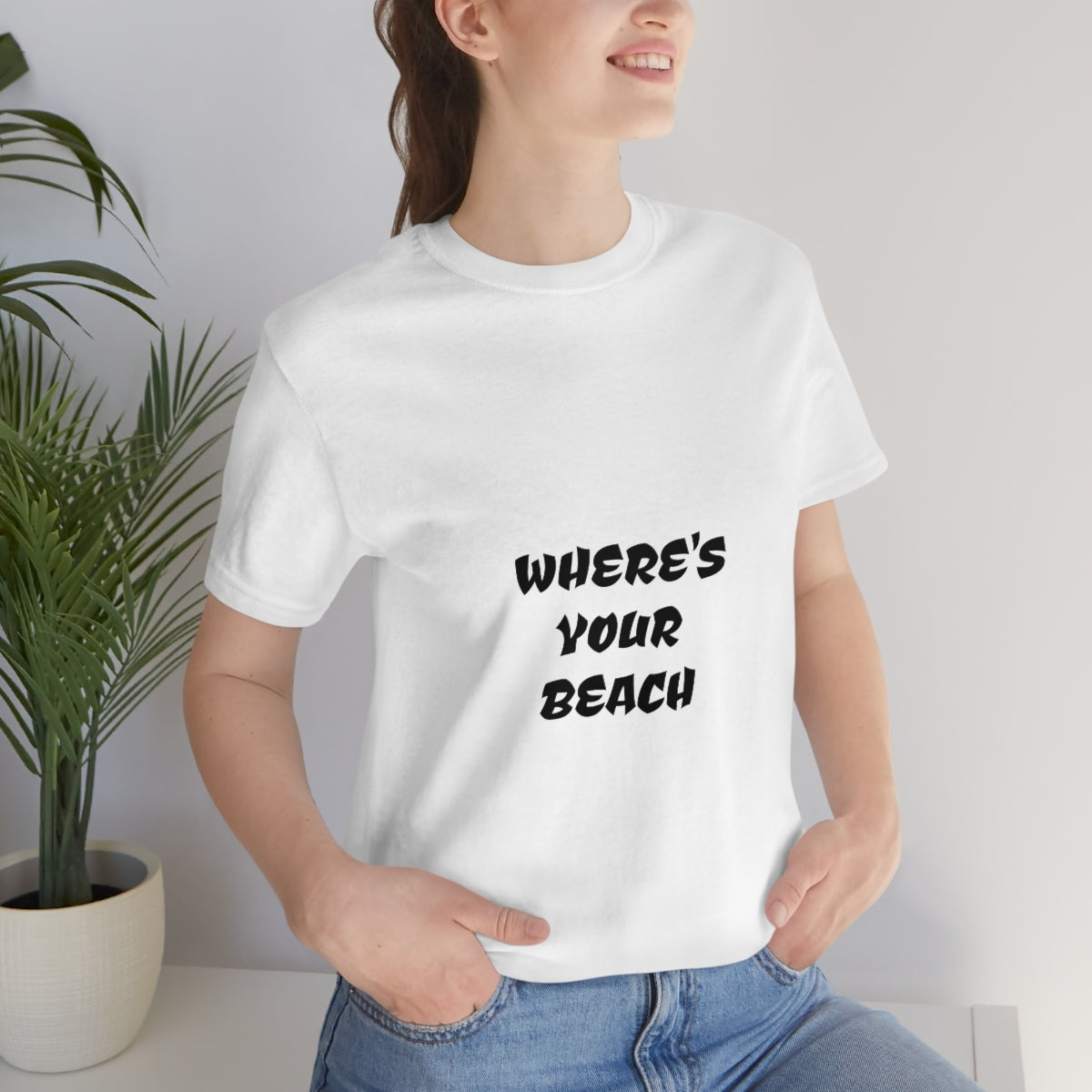 Where's Your Beach Unisex Jersey Short Sleeve Tee