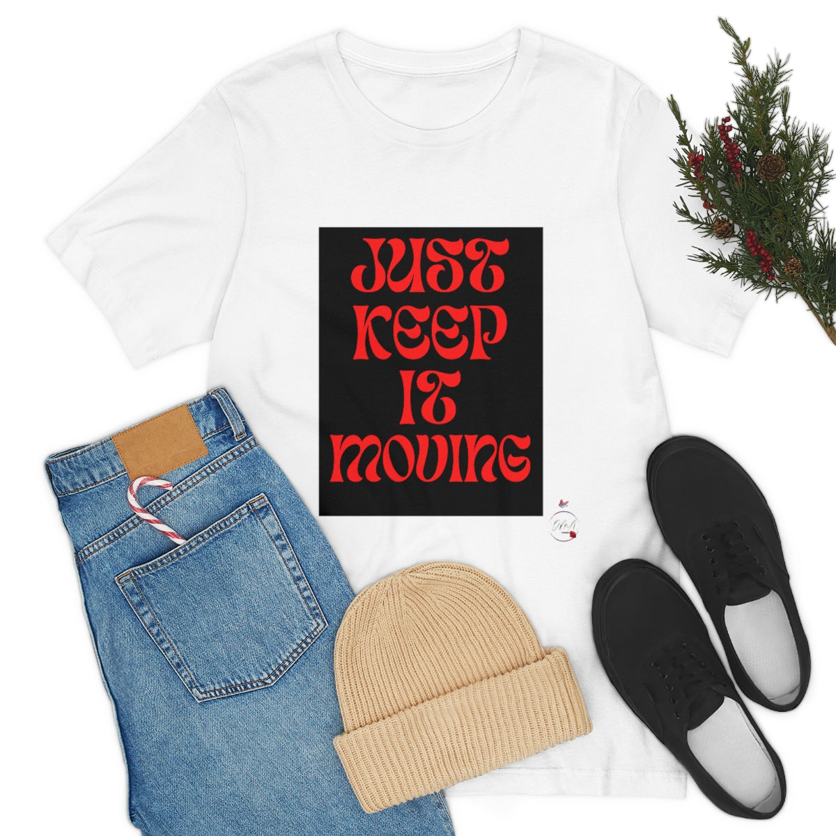 JUST KEEP IT MOVING Unisex Jersey Short Sleeve Tee