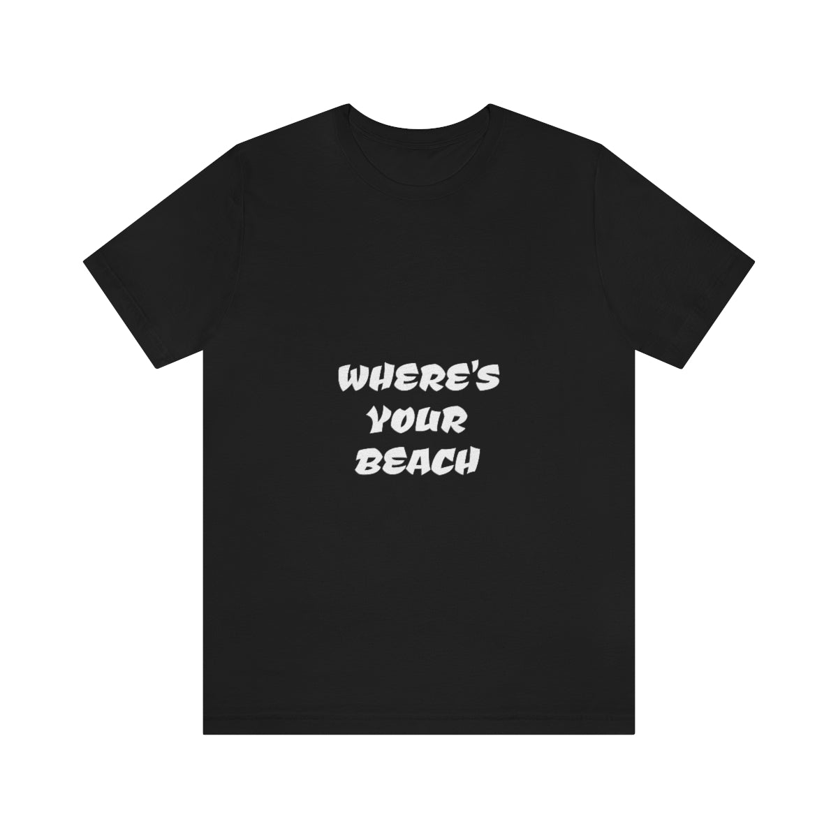 Where's Your Beach Unisex Jersey Short Sleeve Tee