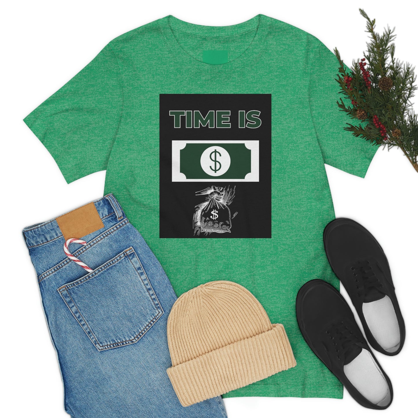 TIME IS MONEY Unisex Jersey Short Sleeve Tee