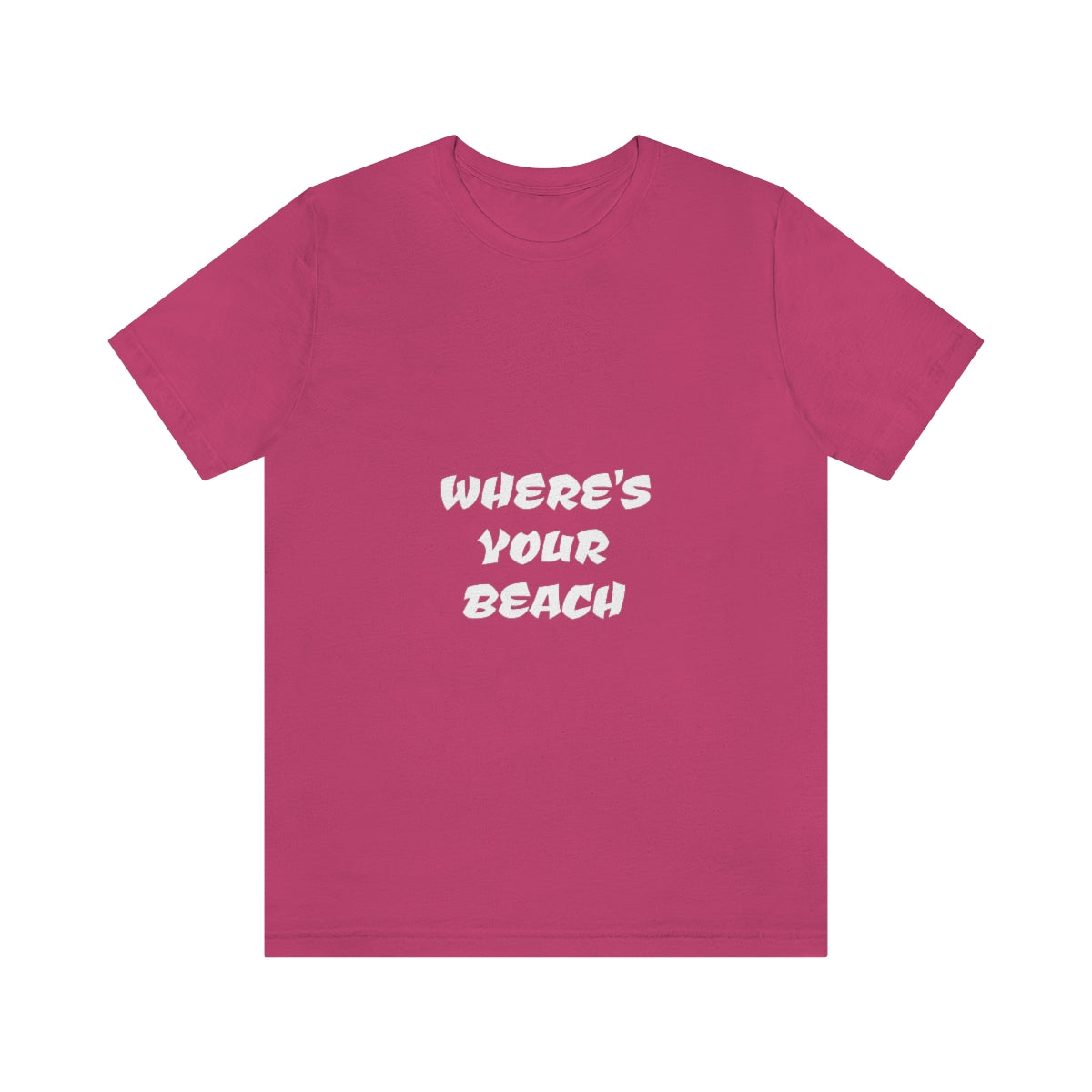 Where's Your Beach Unisex Jersey Short Sleeve Tee