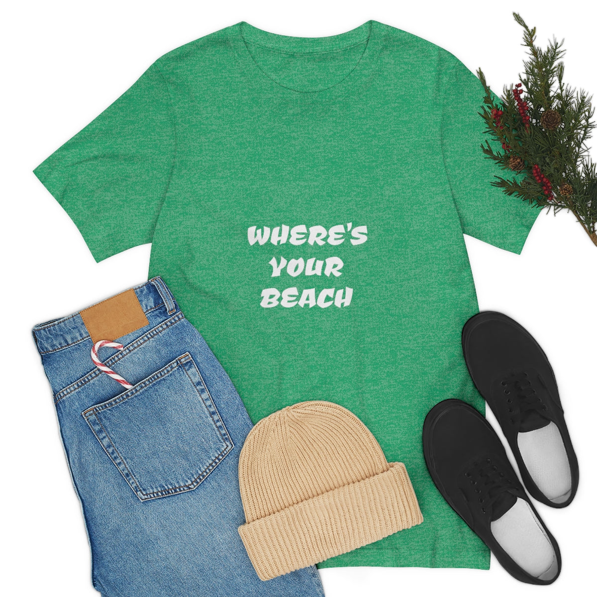 Where's Your Beach Unisex Jersey Short Sleeve Tee