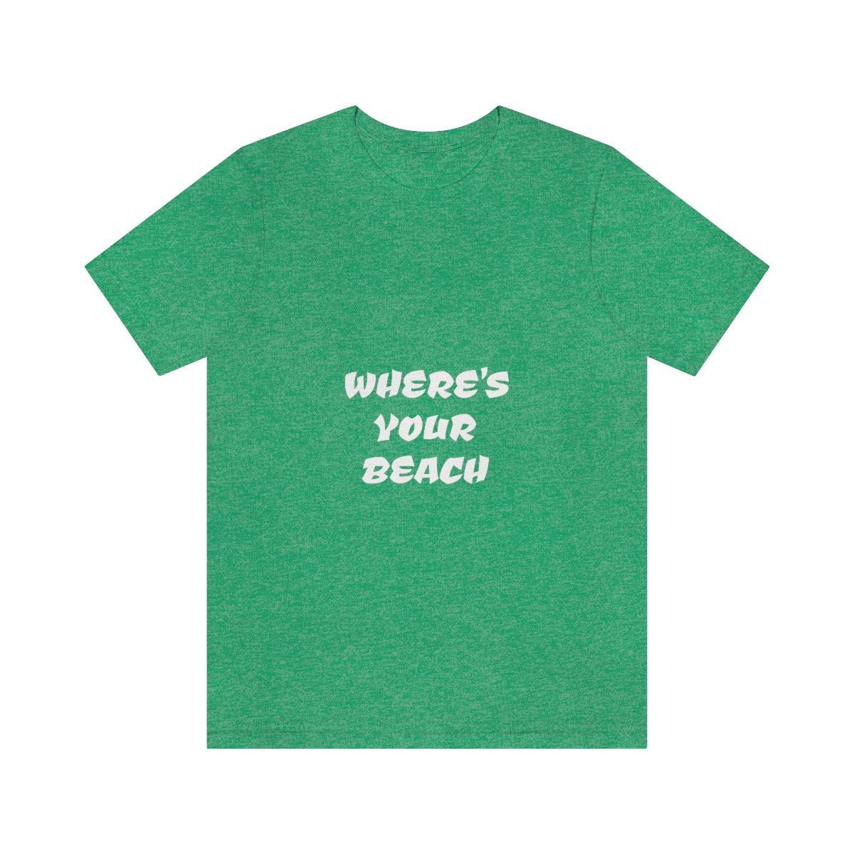 Where's Your Beach Unisex Jersey Short Sleeve Tee