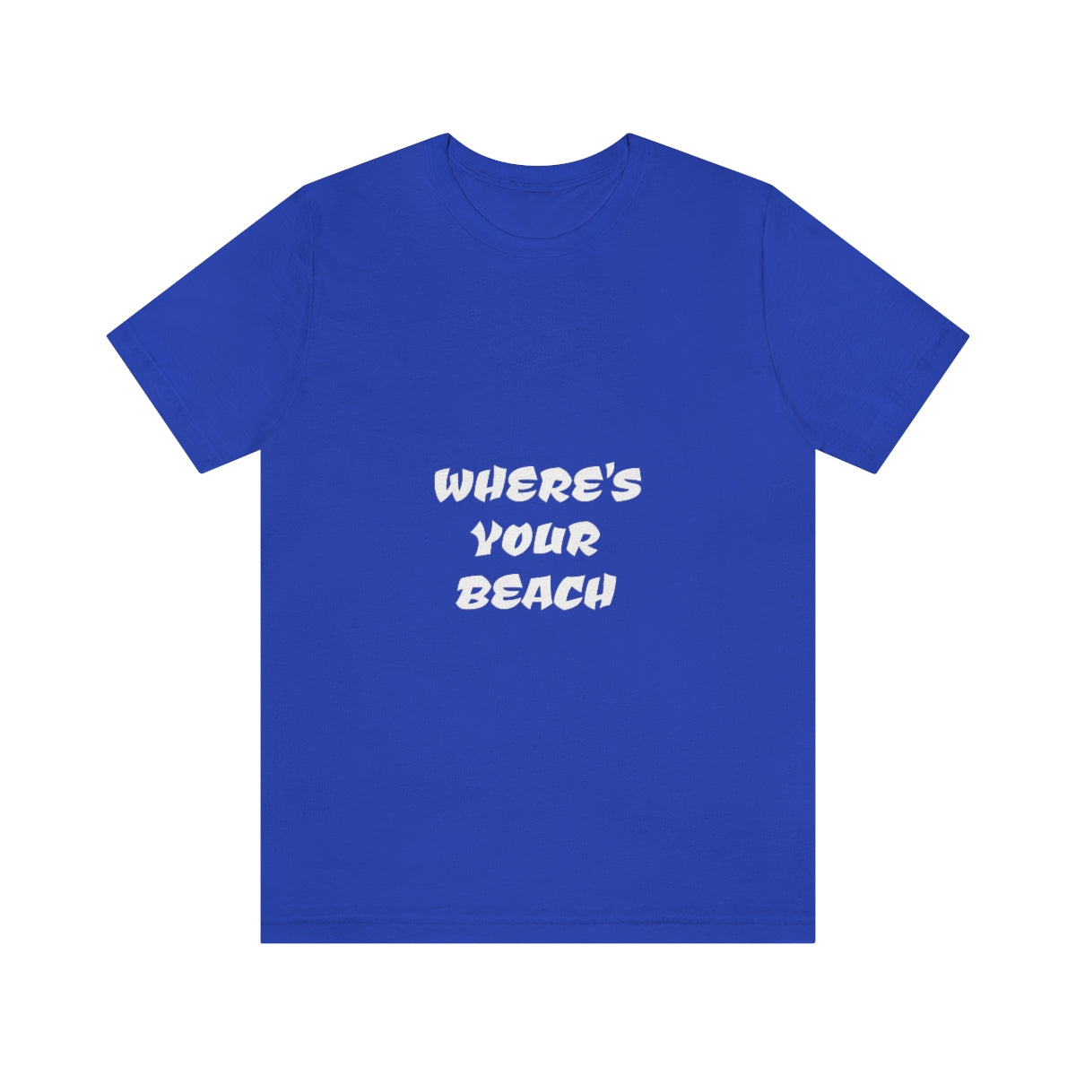 Where's Your Beach Unisex Jersey Short Sleeve Tee