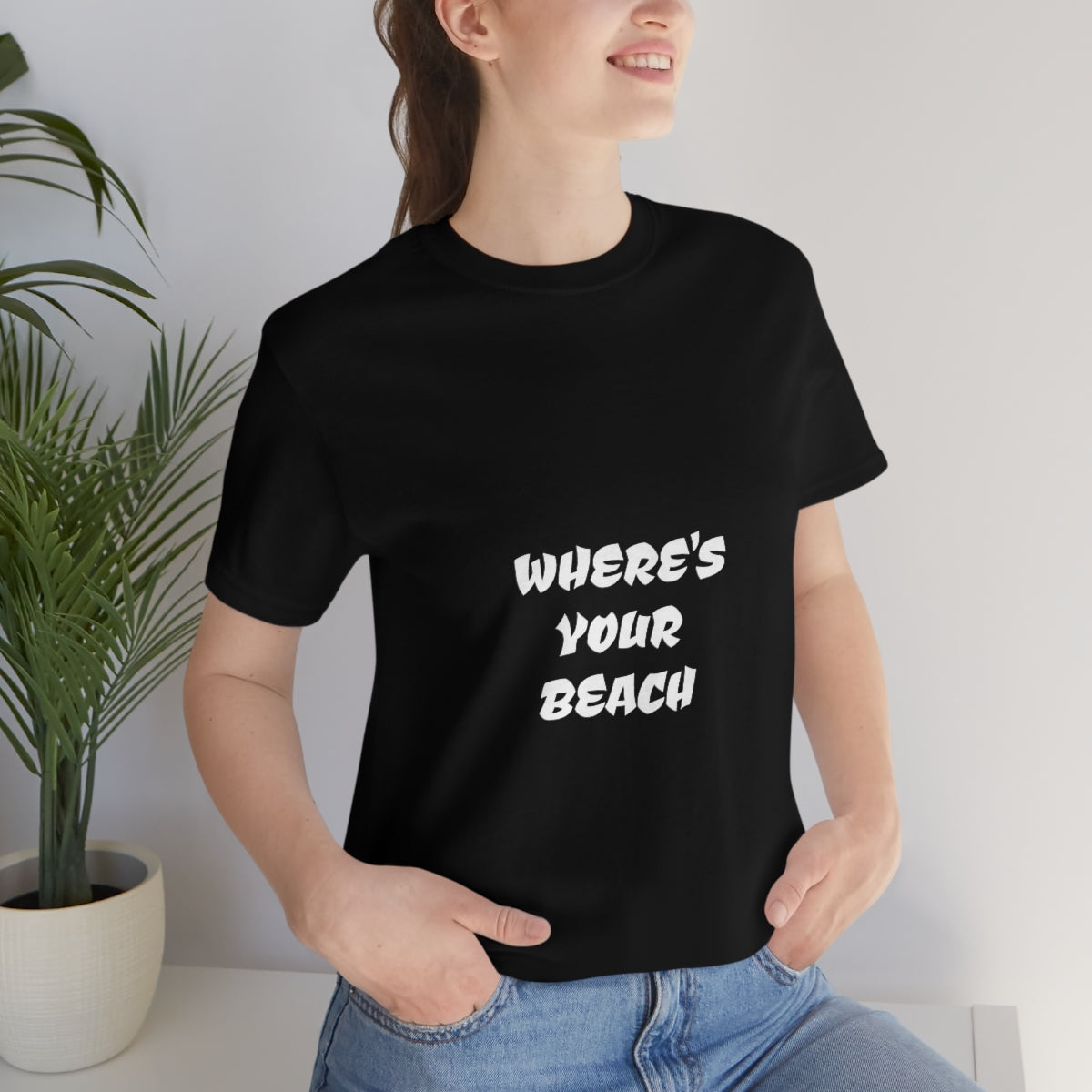 Where's Your Beach Unisex Jersey Short Sleeve Tee