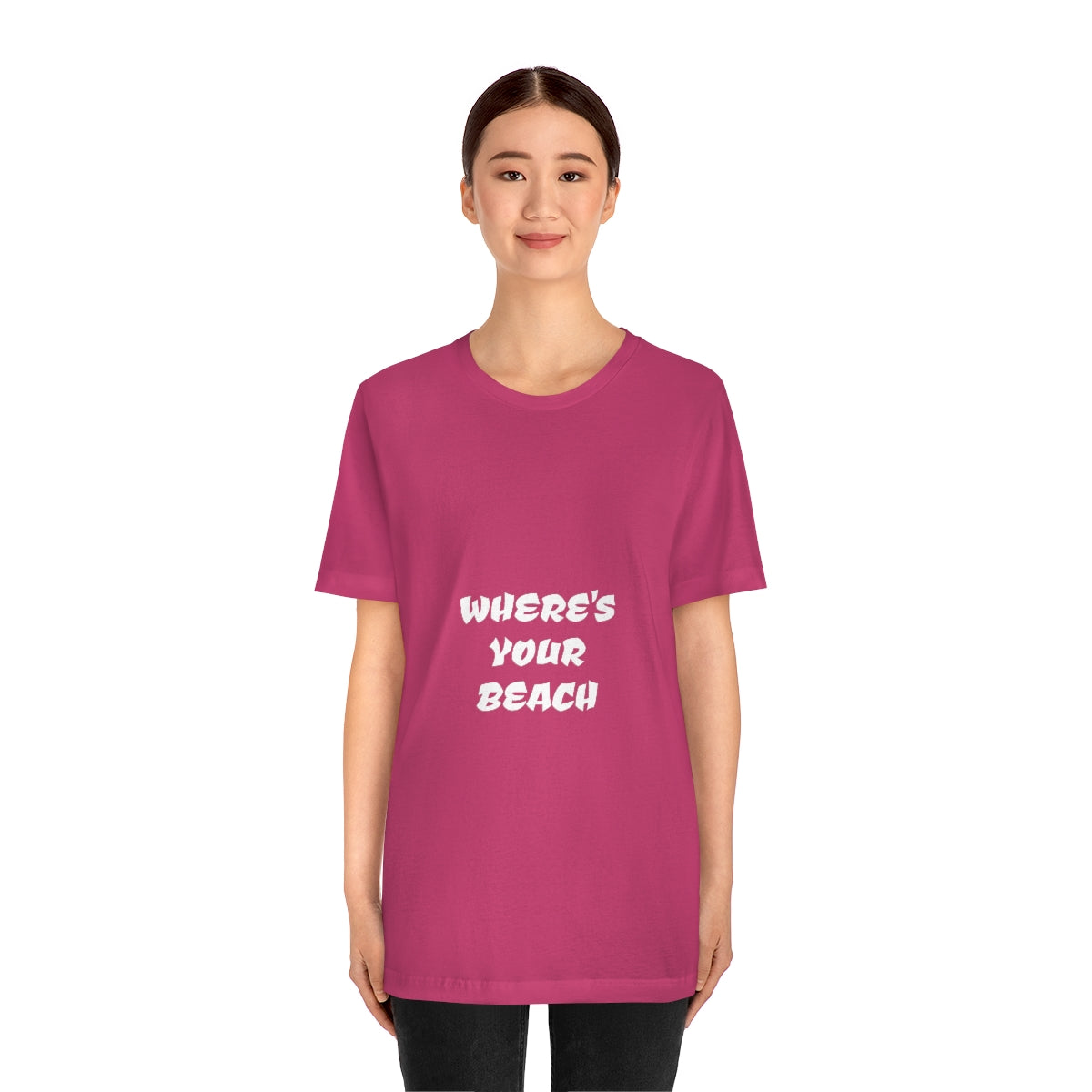 Where's Your Beach Unisex Jersey Short Sleeve Tee
