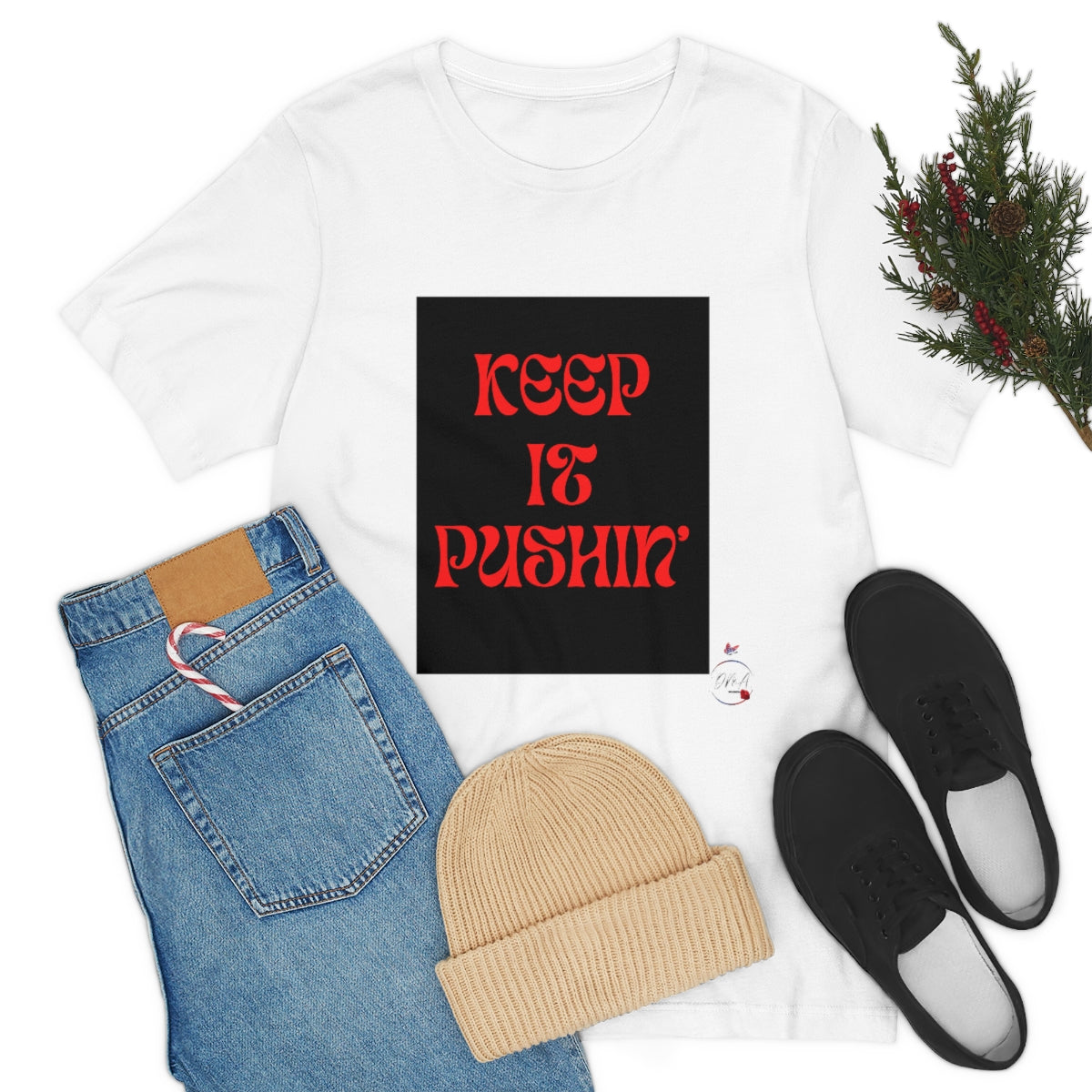 KEEP IT PUSHIN Unisex Jersey Short Sleeve Tee