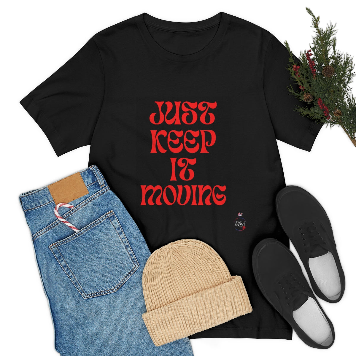 JUST KEEP IT MOVING Unisex Jersey Short Sleeve Tee