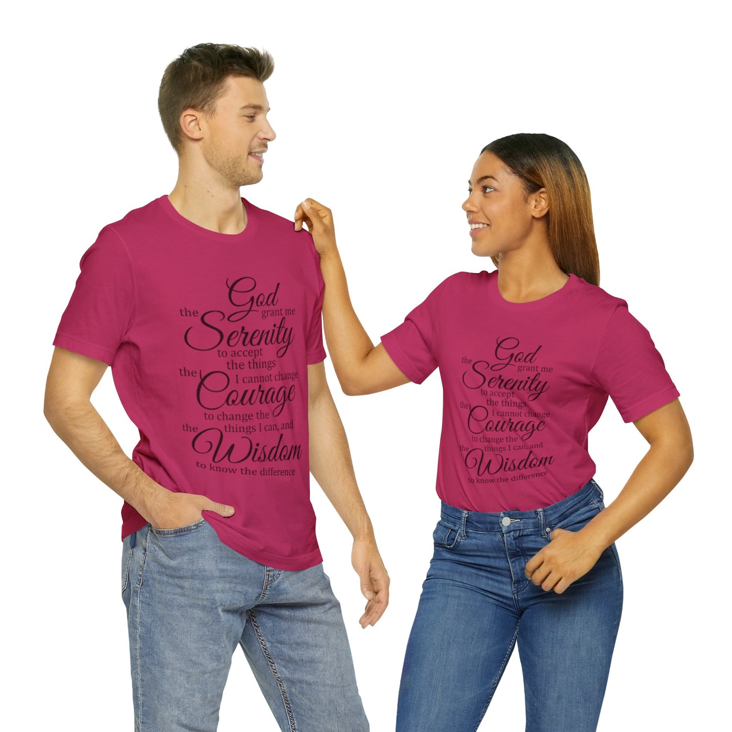 SERENITY PRAYER Unisex Jersey Short Sleeve Tee
