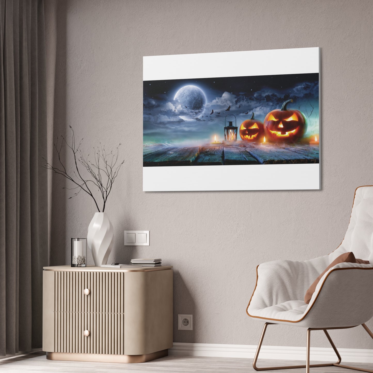 Halloween Canvas White Background
