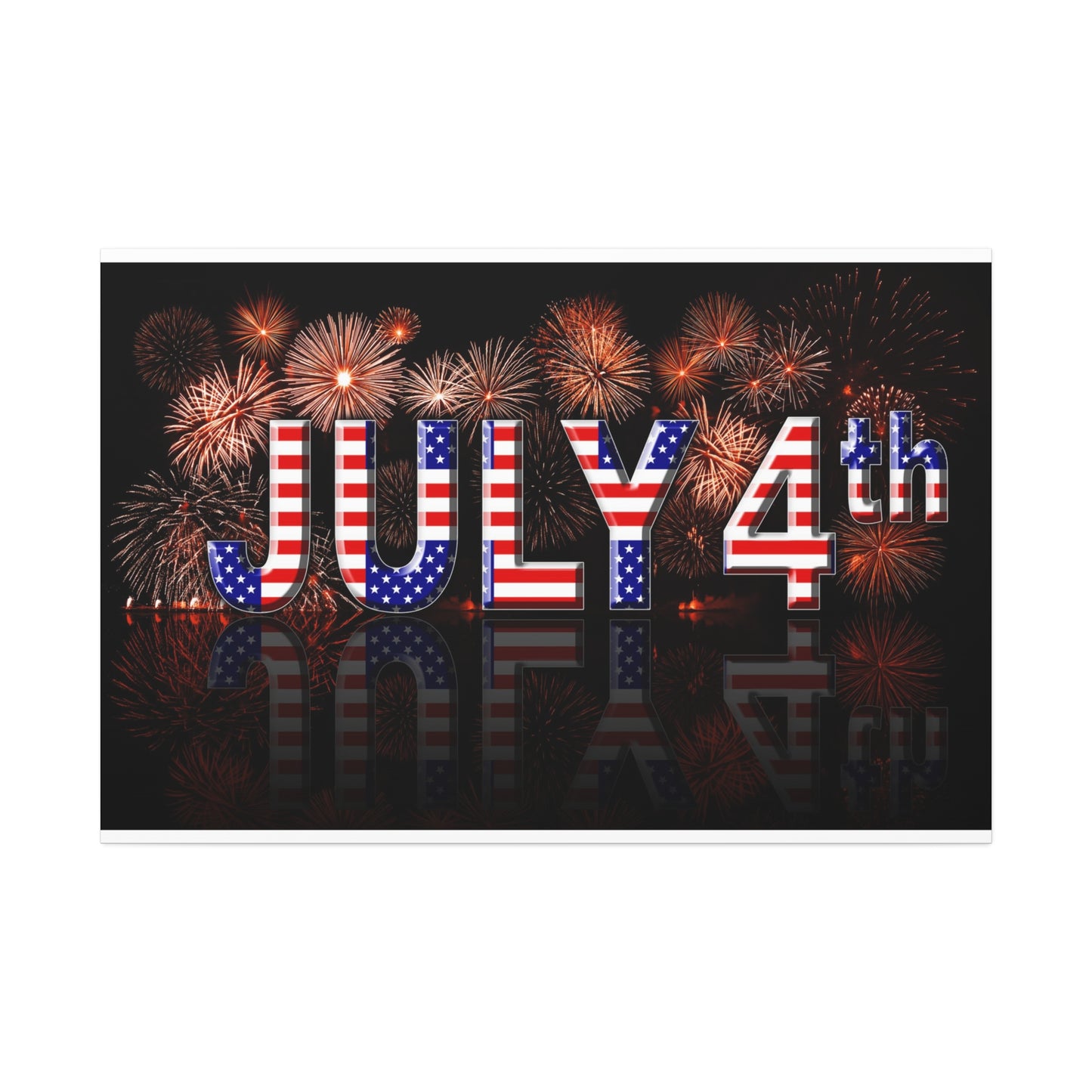 July 4th Canvas Stretched, 1.5''