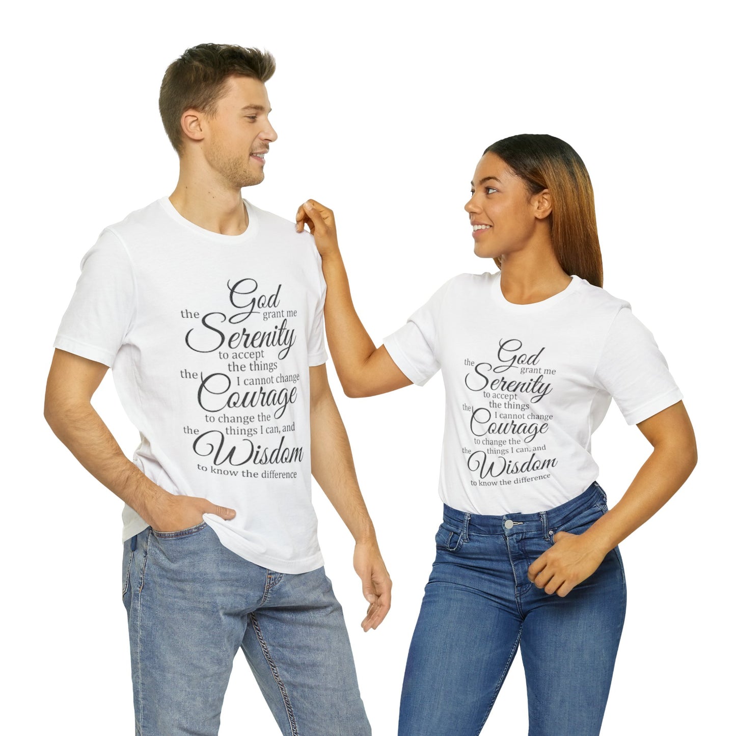 SERENITY PRAYER Unisex Jersey Short Sleeve Tee