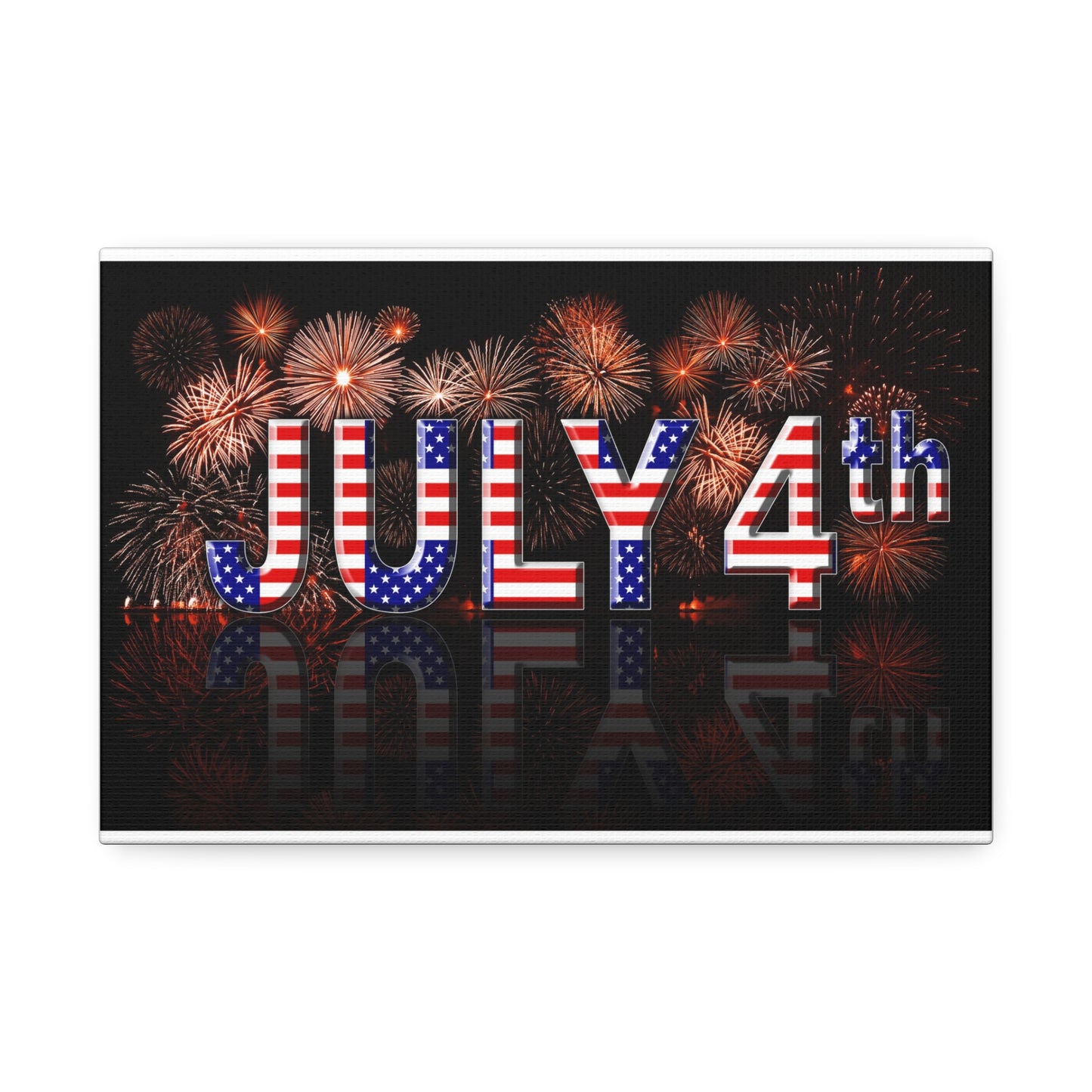 July 4th Canvas Stretched, 1.5''