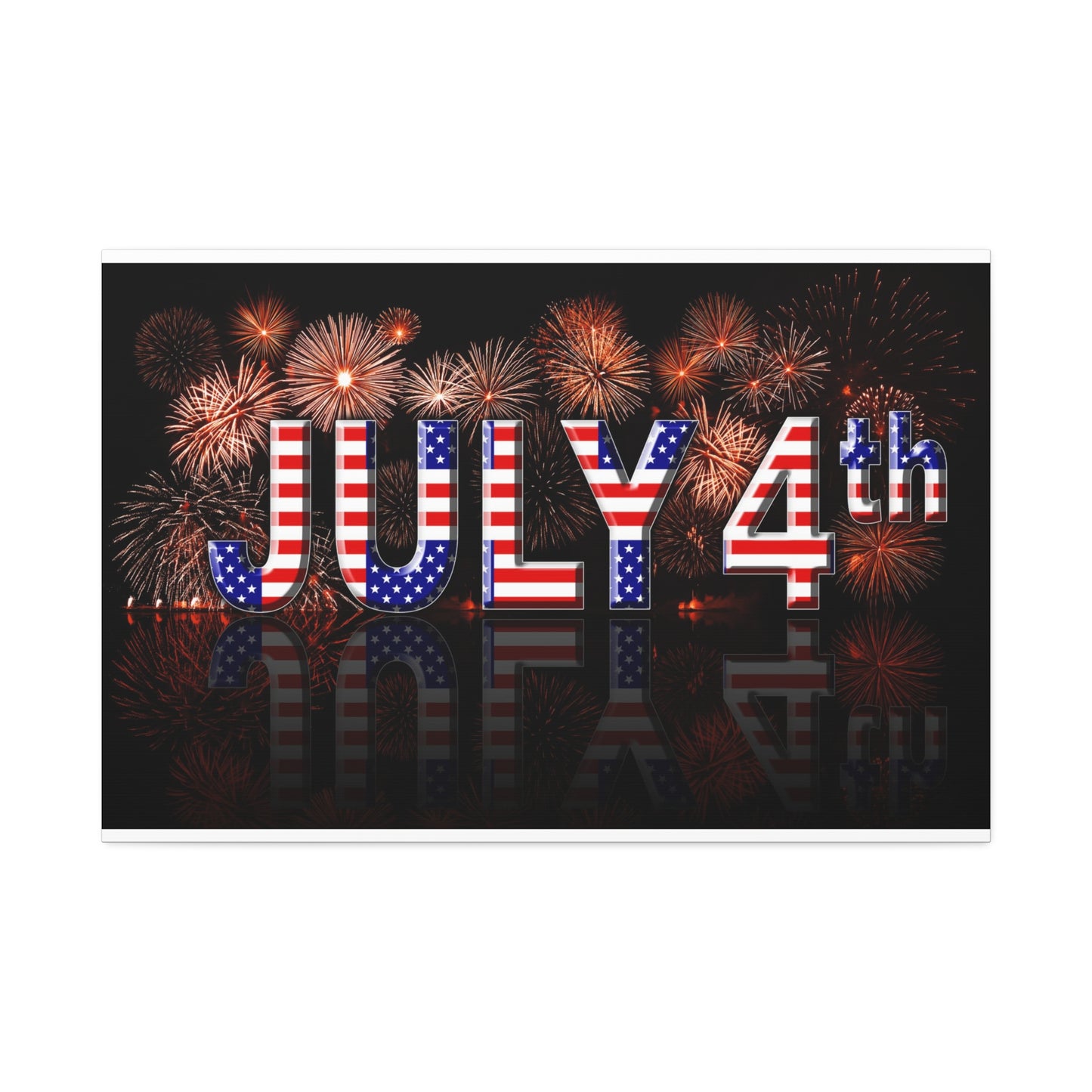 July 4th Canvas Stretched, 1.5''