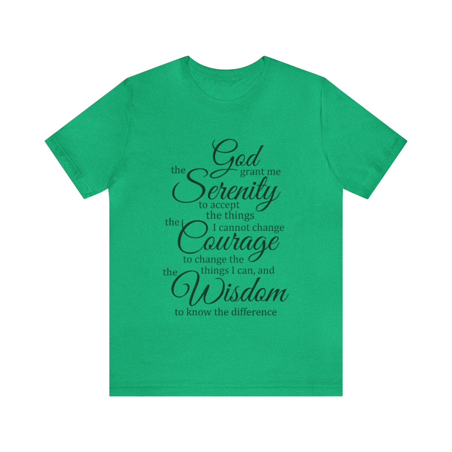 SERENITY PRAYER Unisex Jersey Short Sleeve Tee