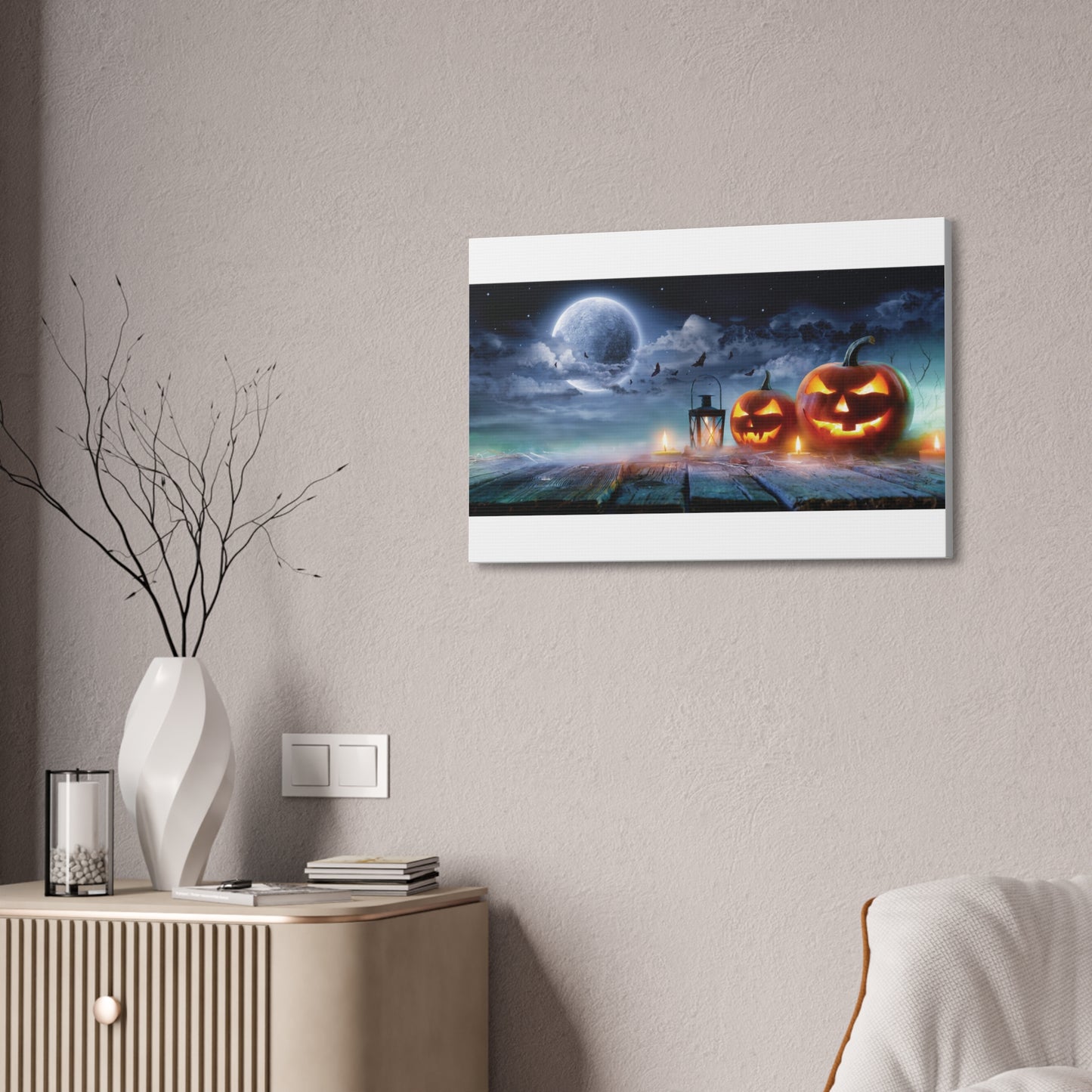 Halloween Canvas White Background