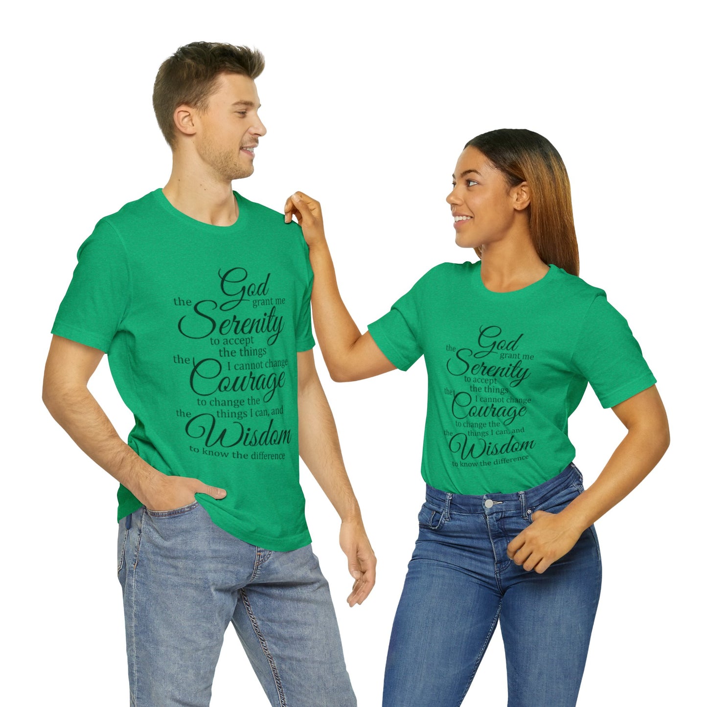 SERENITY PRAYER Unisex Jersey Short Sleeve Tee