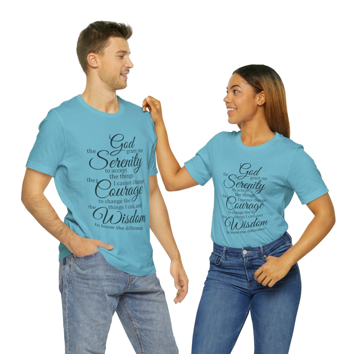 SERENITY PRAYER Unisex Jersey Short Sleeve Tee