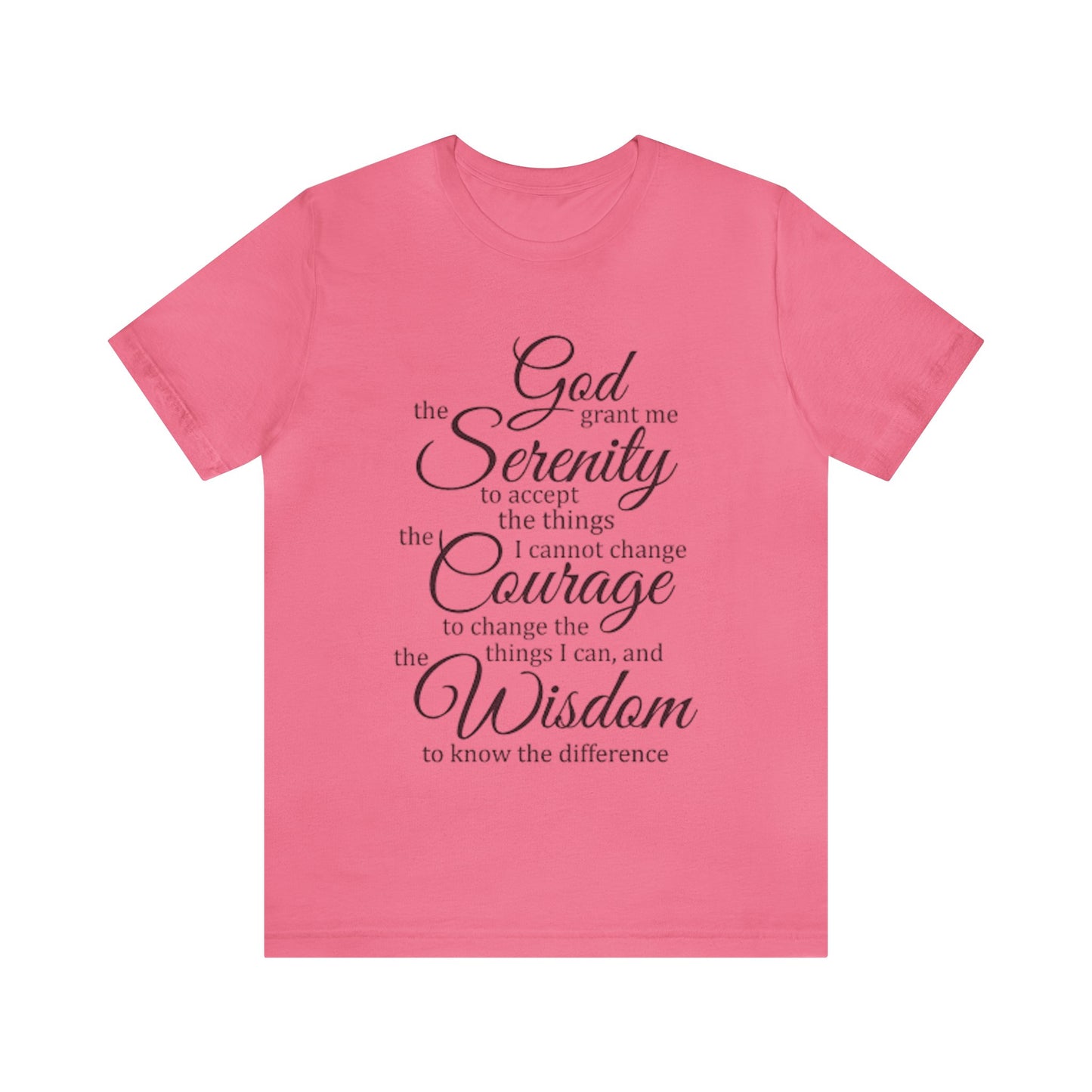 SERENITY PRAYER Unisex Jersey Short Sleeve Tee