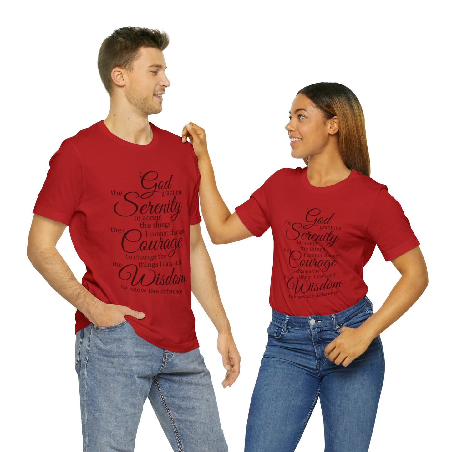 SERENITY PRAYER Unisex Jersey Short Sleeve Tee
