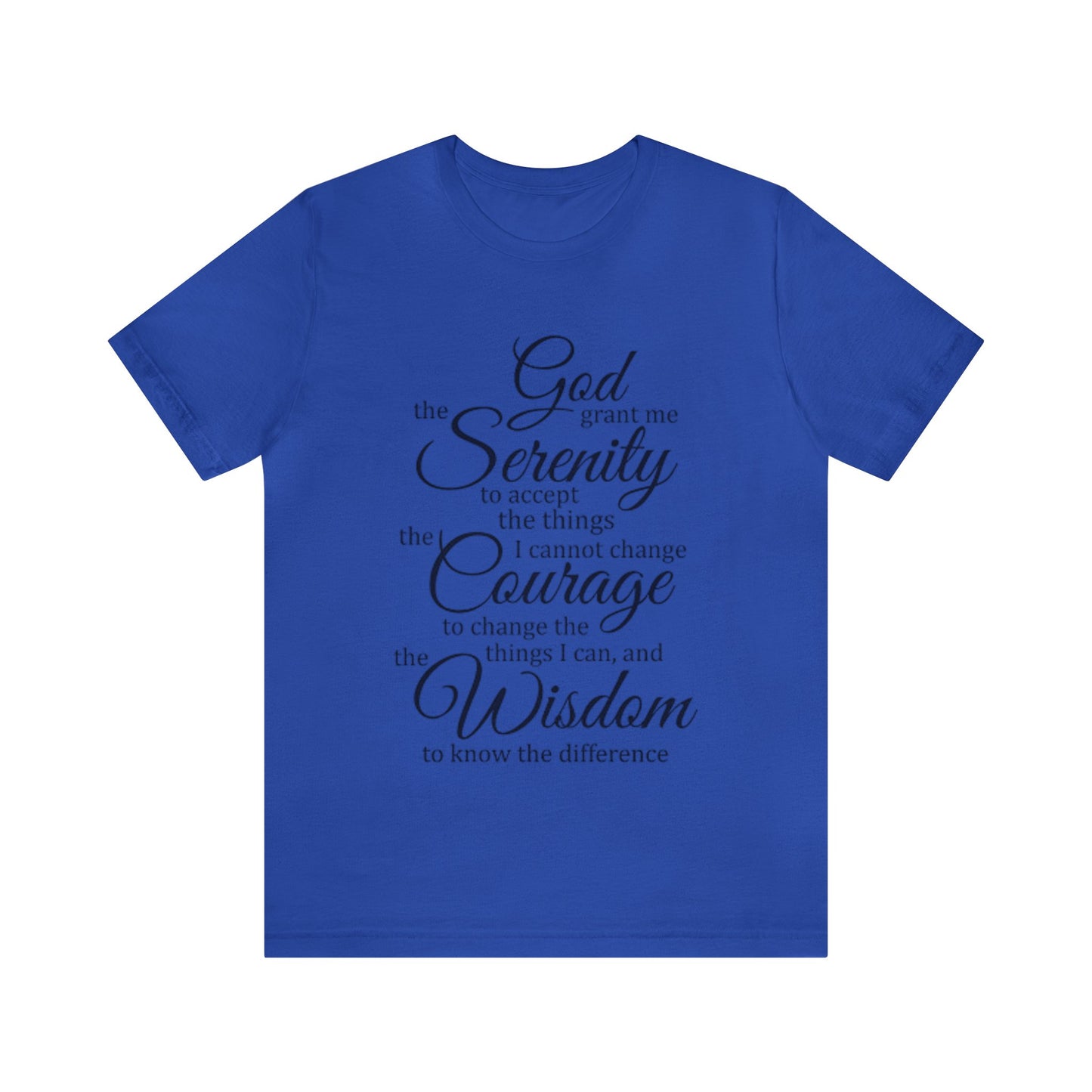 SERENITY PRAYER Unisex Jersey Short Sleeve Tee