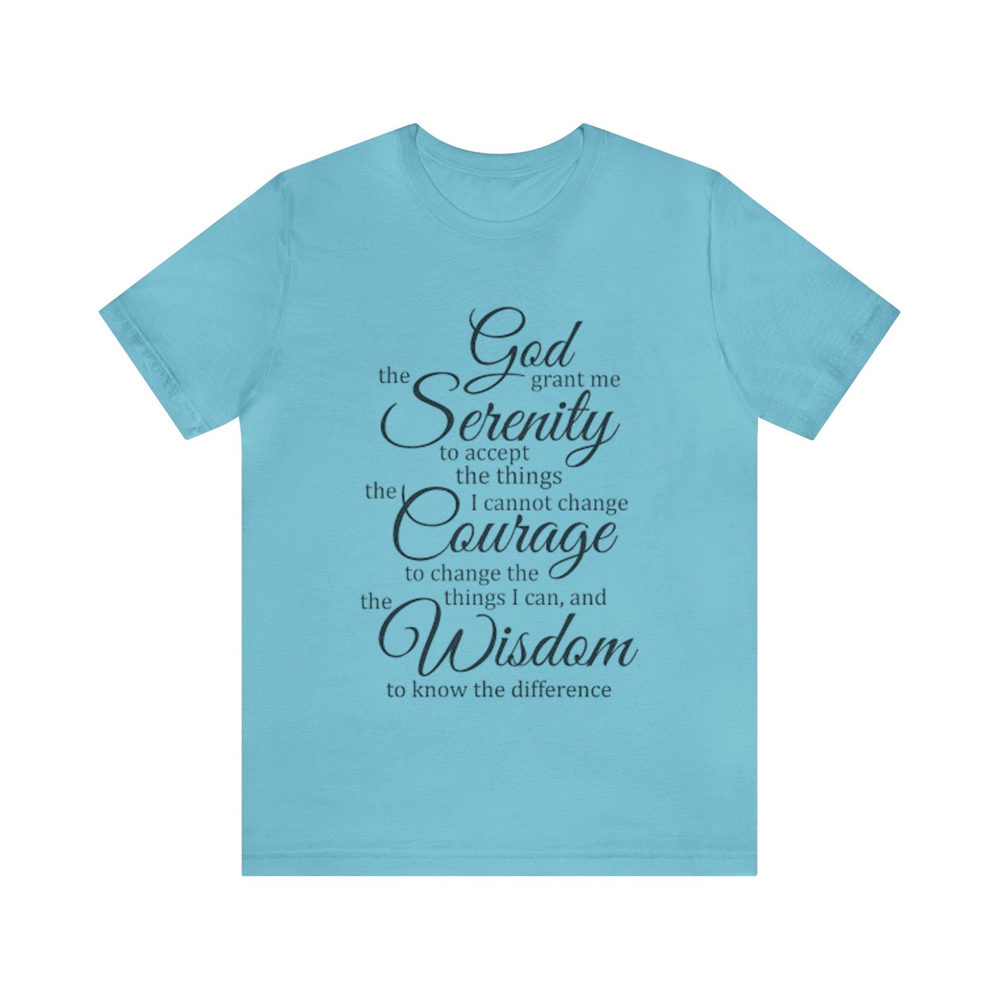 SERENITY PRAYER Unisex Jersey Short Sleeve Tee