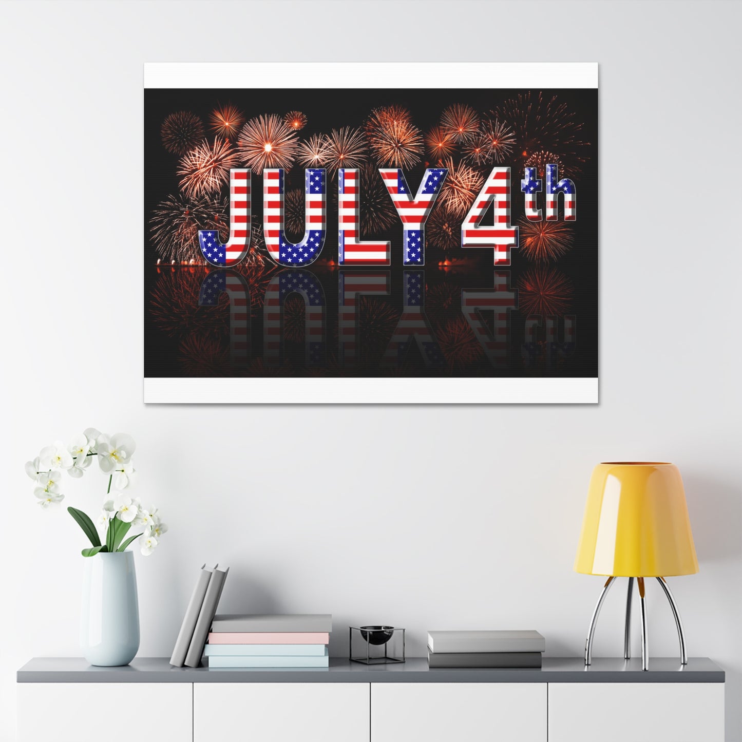 July 4th Canvas Stretched, 1.5''