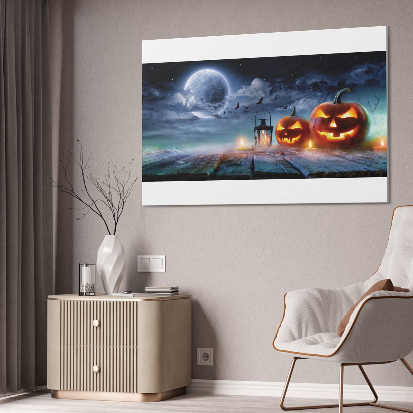 Halloween Canvas White Background