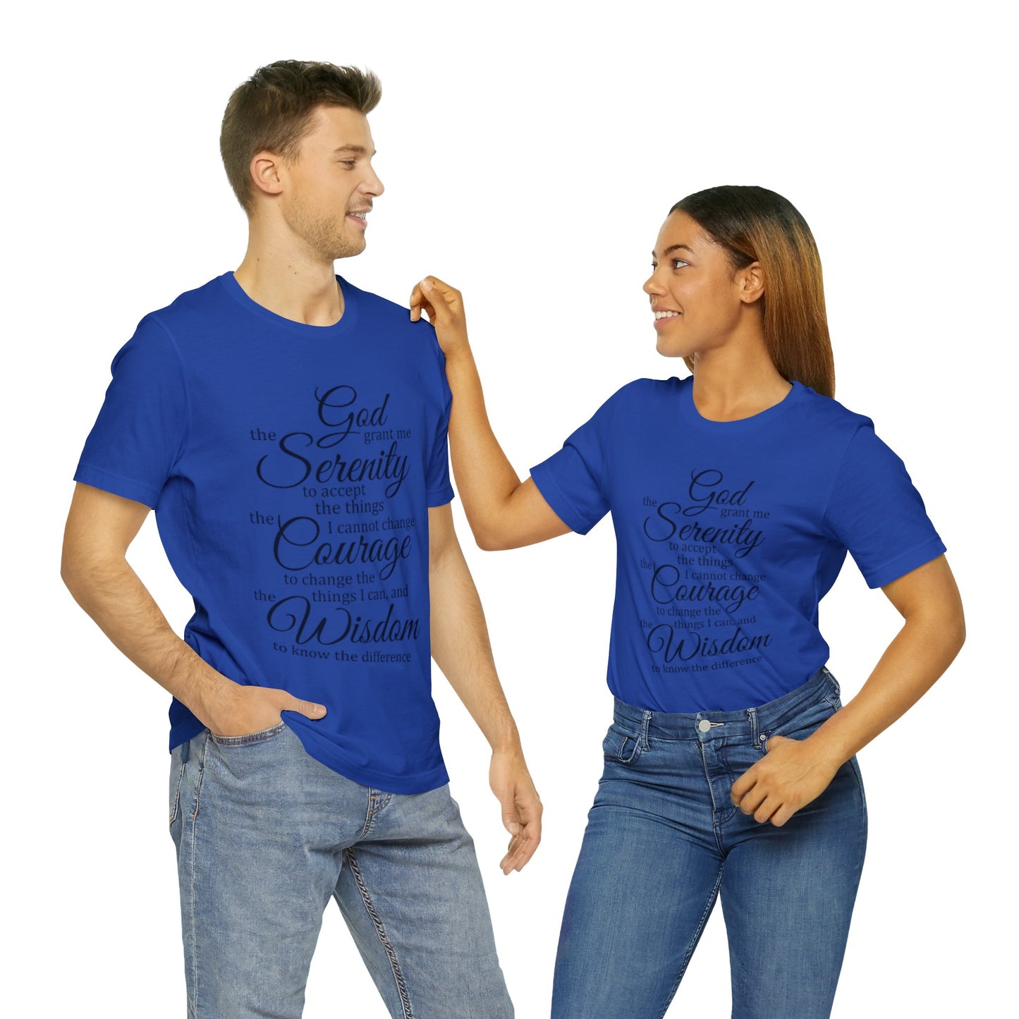 SERENITY PRAYER Unisex Jersey Short Sleeve Tee