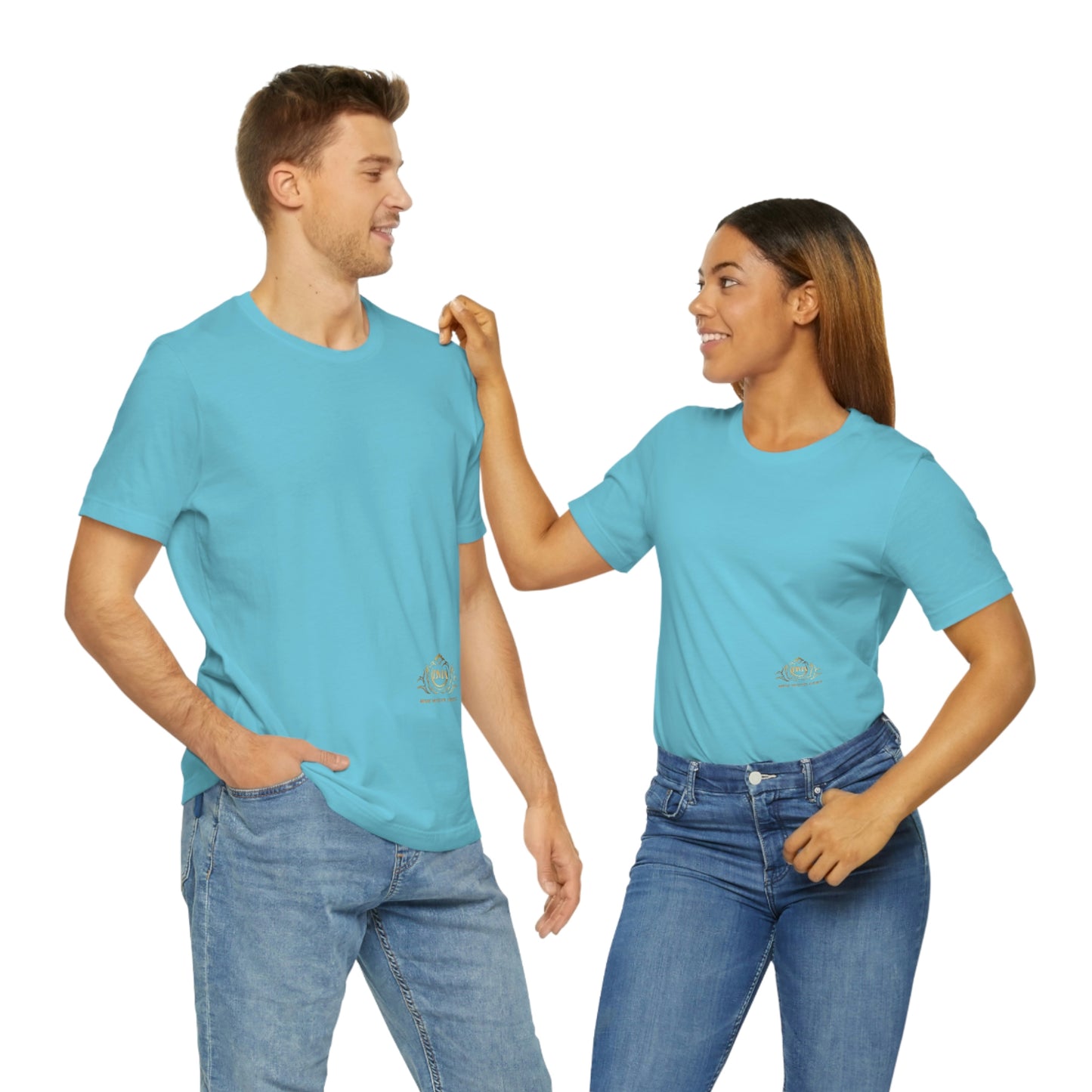 BRANDED Large Logo on back Unisex Jersey Short Sleeve Tee