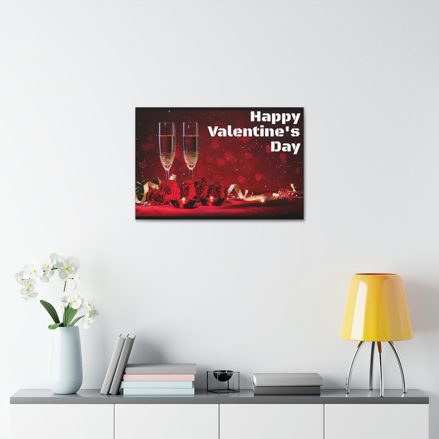 Happy V Day! Canvas Stretched, 1.5''