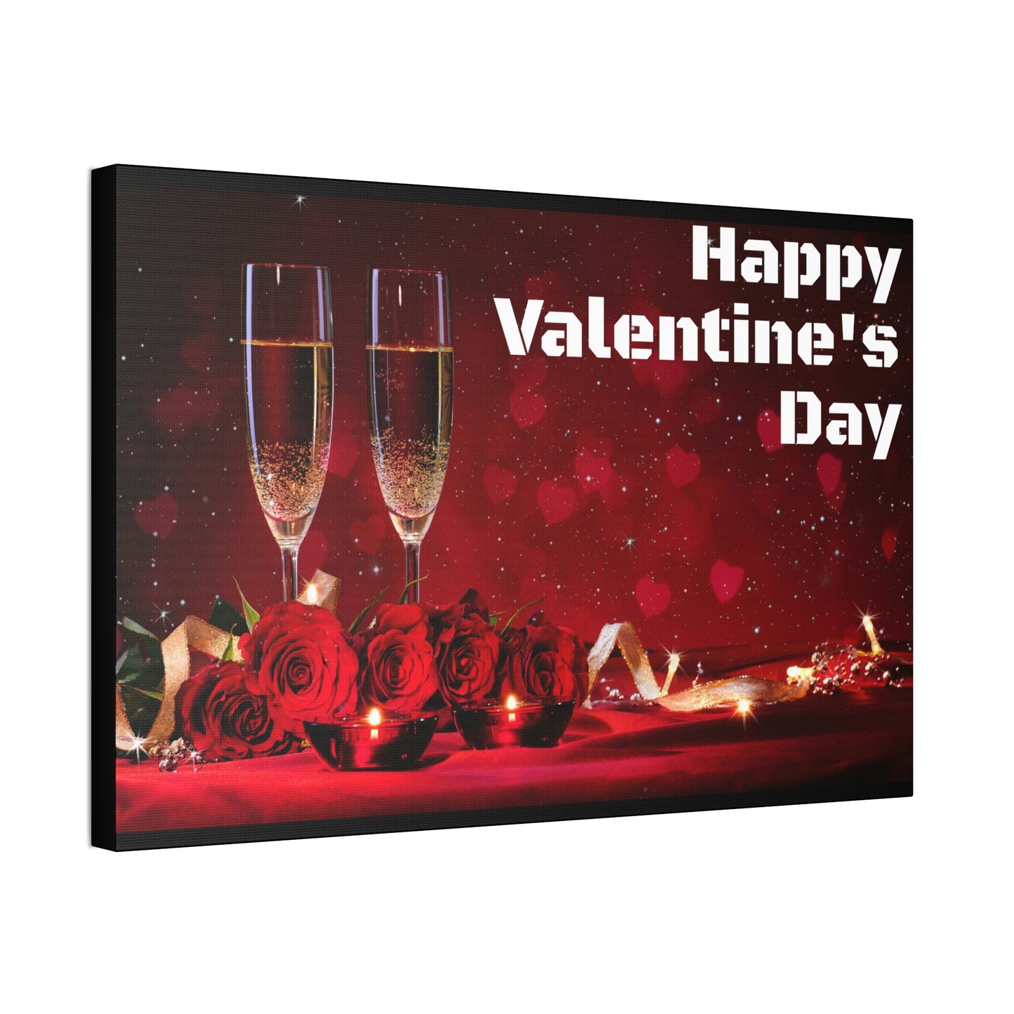 Happy V Day! Canvas Stretched, 1.5''