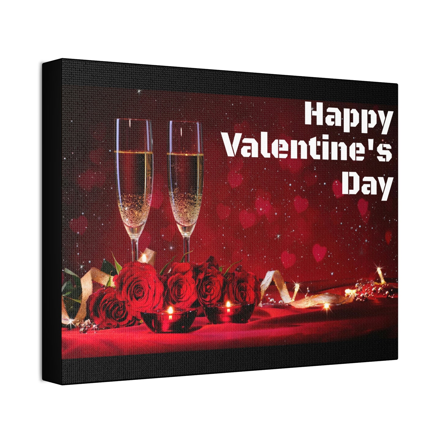 Happy V Day! Canvas Stretched, 1.5''