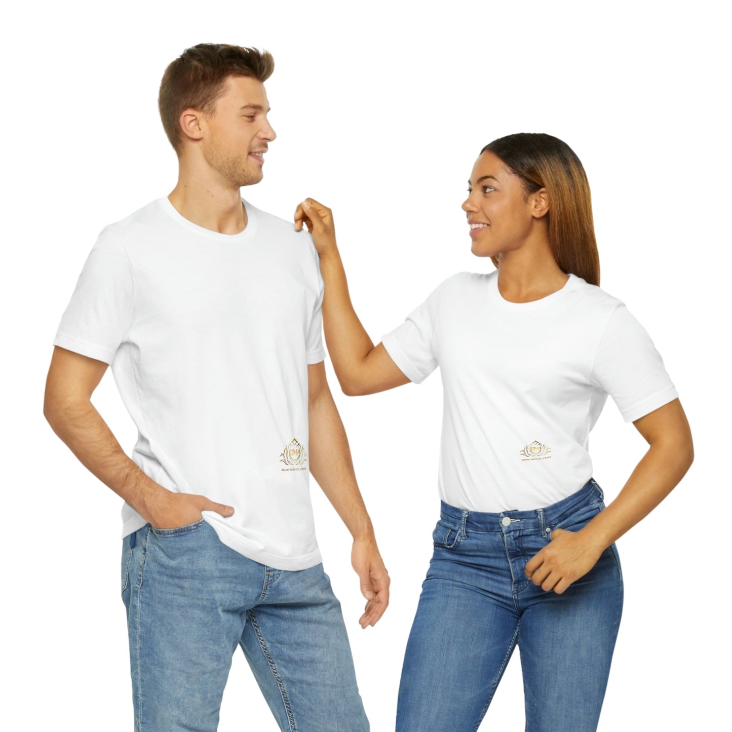 BRANDED Large Logo on back Unisex Jersey Short Sleeve Tee