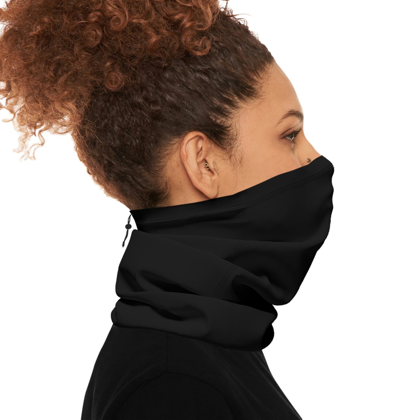 Winter Neck Gaiter With Drawstring