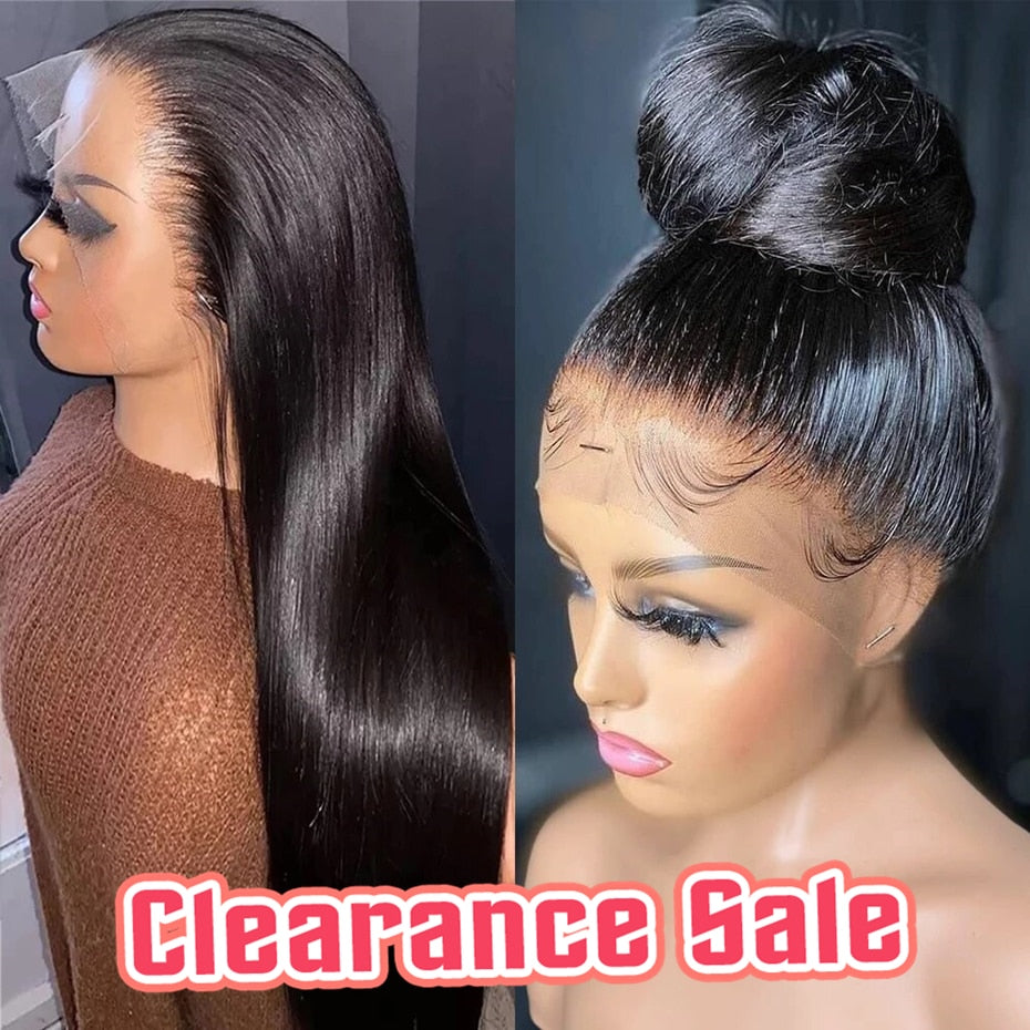 13X4 Lace Front Human Hair Wigs 360 Lace Frontal Wig Remy Brazilian Bone Straight Lace Wigs For Women PrePlucked Wig Bling Hair