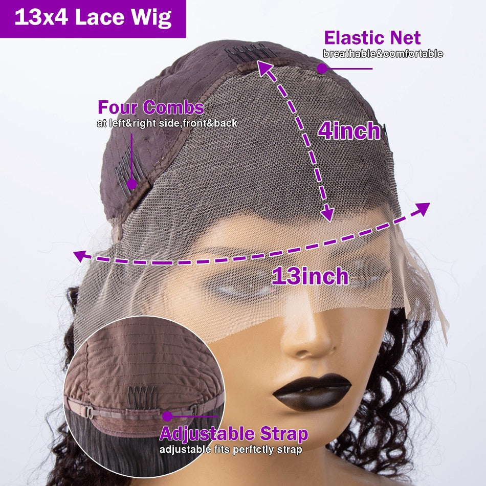 Wigirl 30 32 Inch Highlight Ombre Straight 13x4 Lace Front Human Hair Wigs 4/27 Colored Bone Straight Lace Frontal Wig For Women